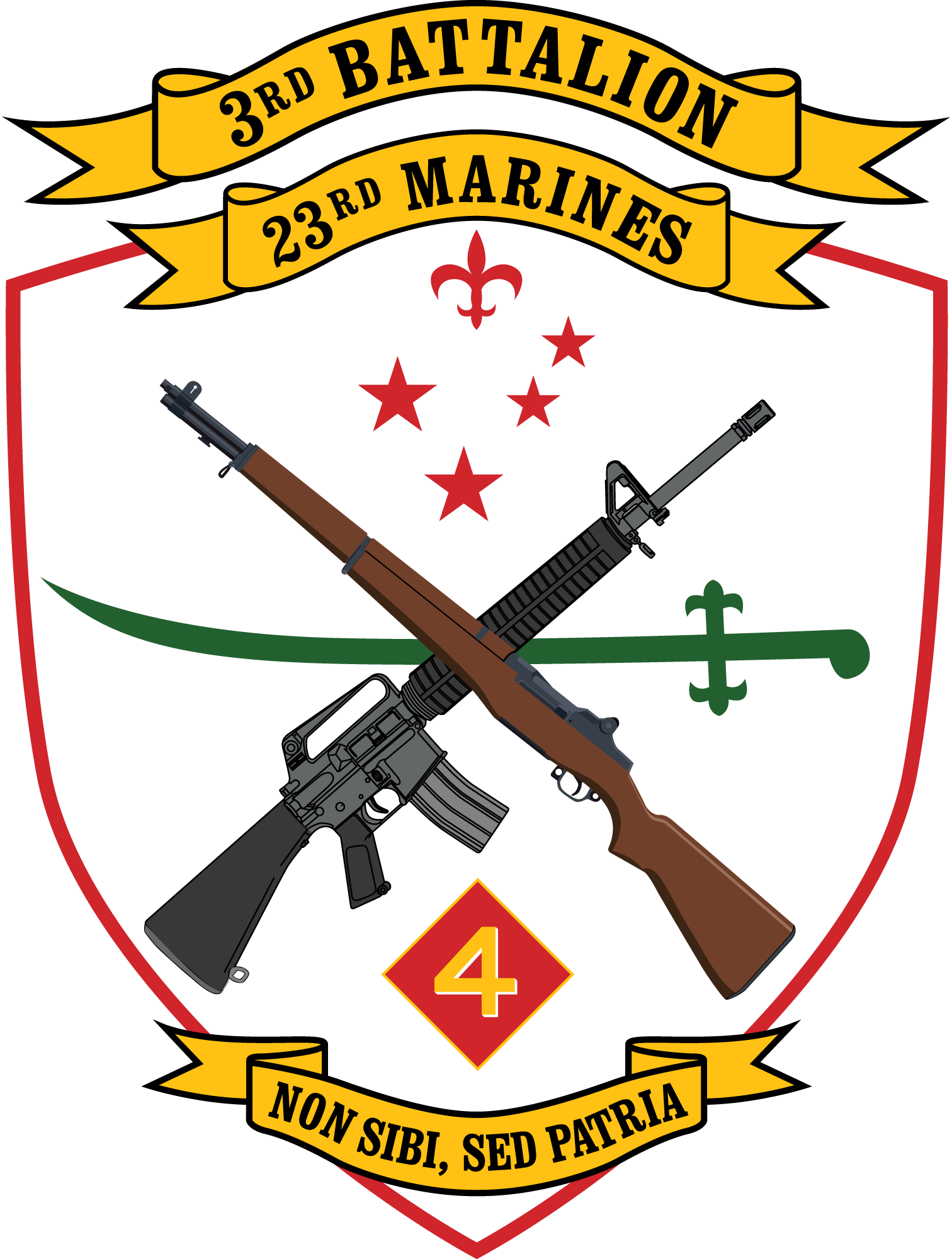 3rd-Battalion-23rd-Marine-Regiment-USMCR-Logo-Vector
