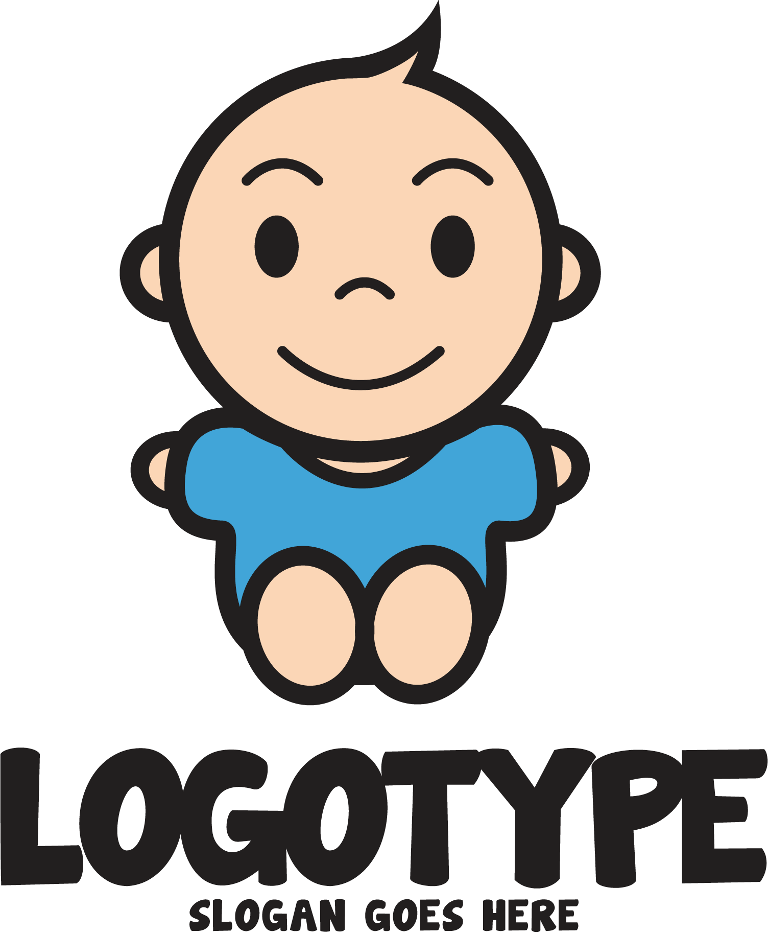 Adorable-Child-Logo-Vector