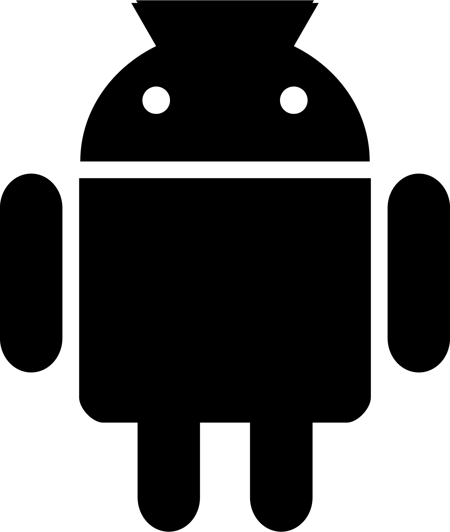 Android-robot-Black-Logo-Vector