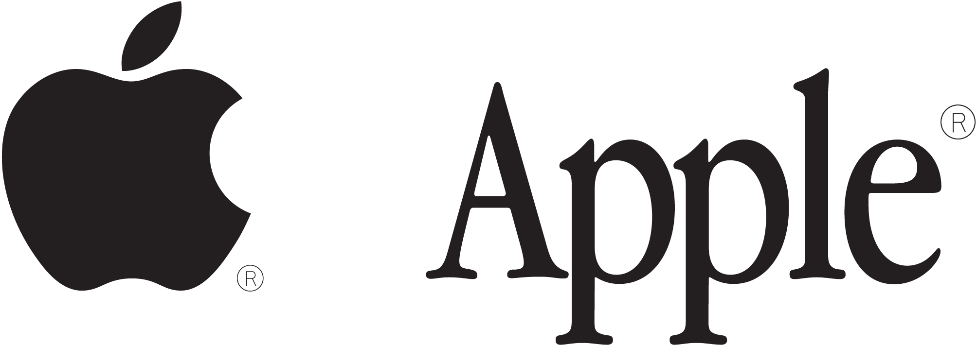 Apple-Text-Logo-Vector