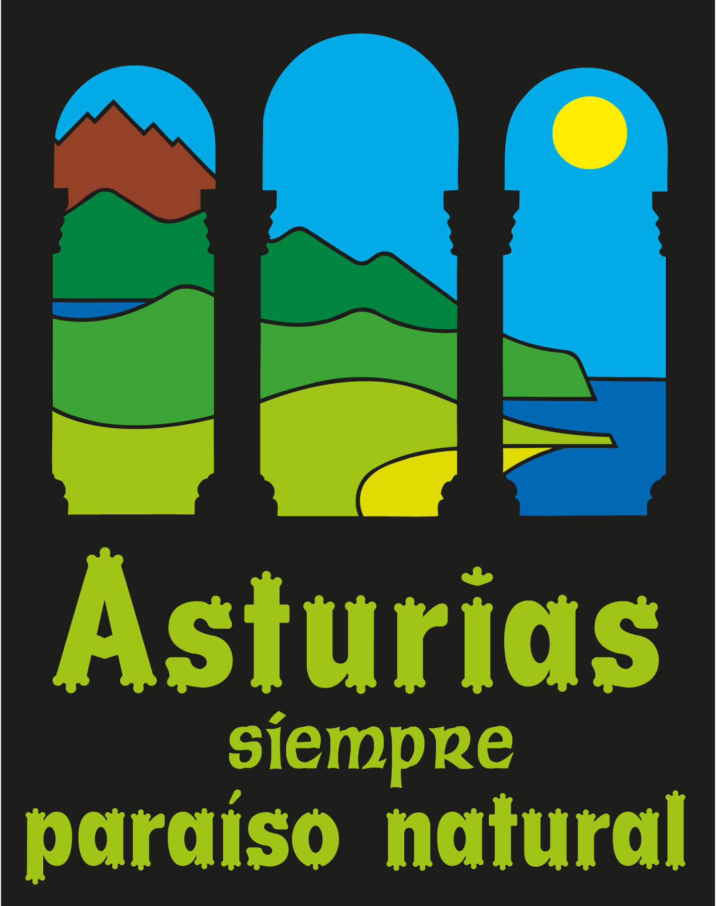 Asturias-paraiso-natural-Logo-Vector