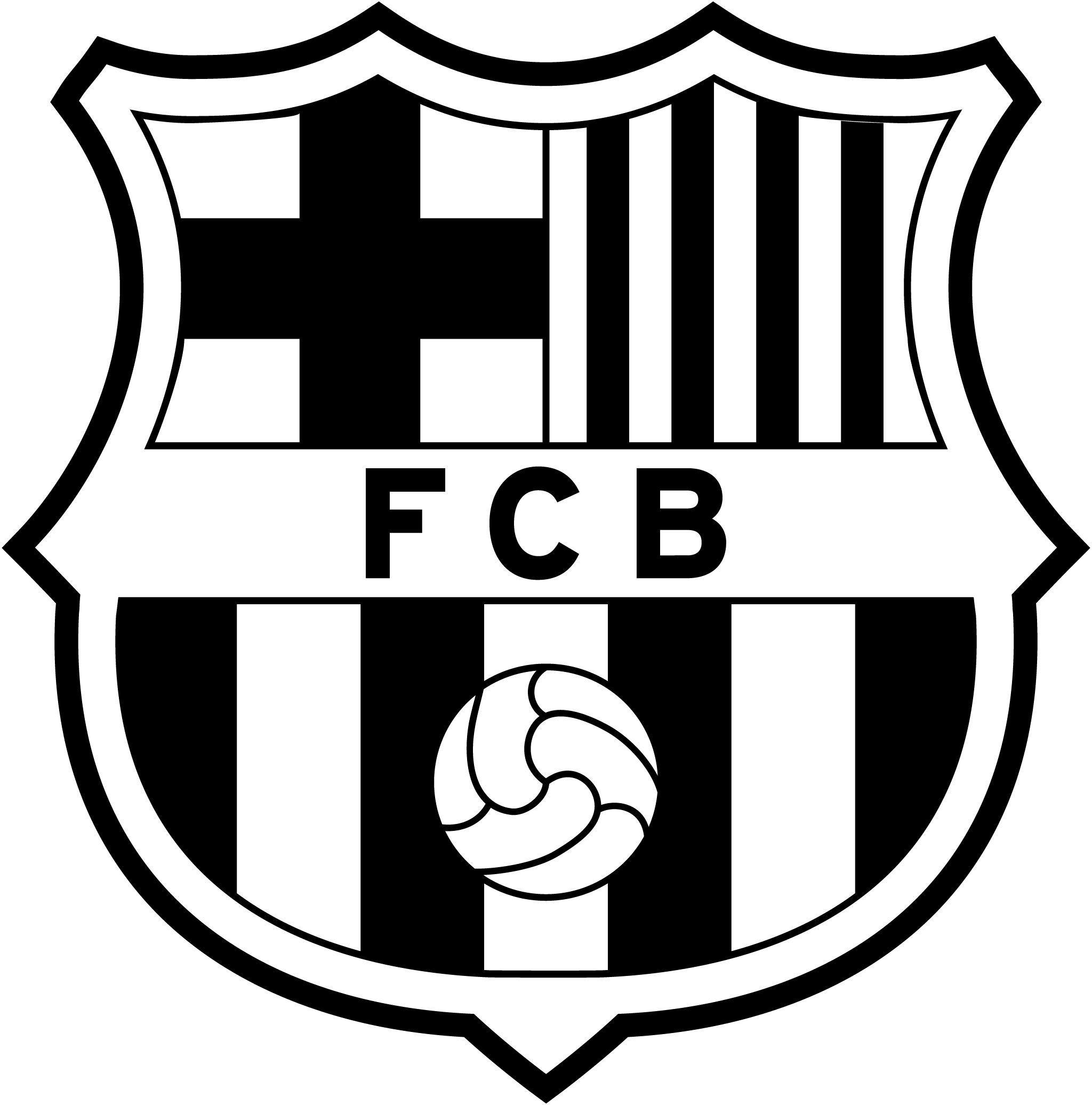 Barcelona-Fc-Negativo-Logo-Vector