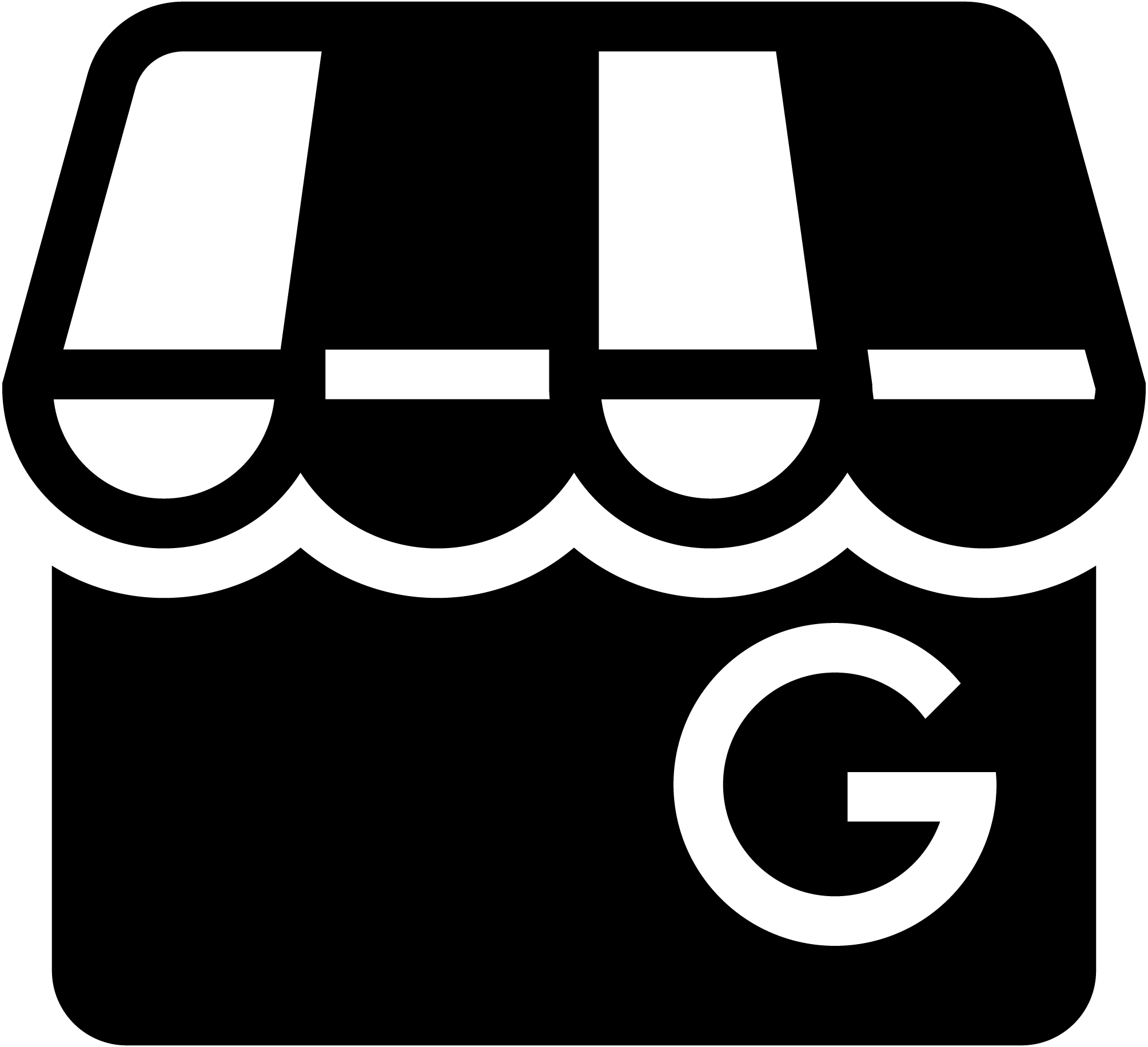 Black-Google-Business-Icon-Vector
