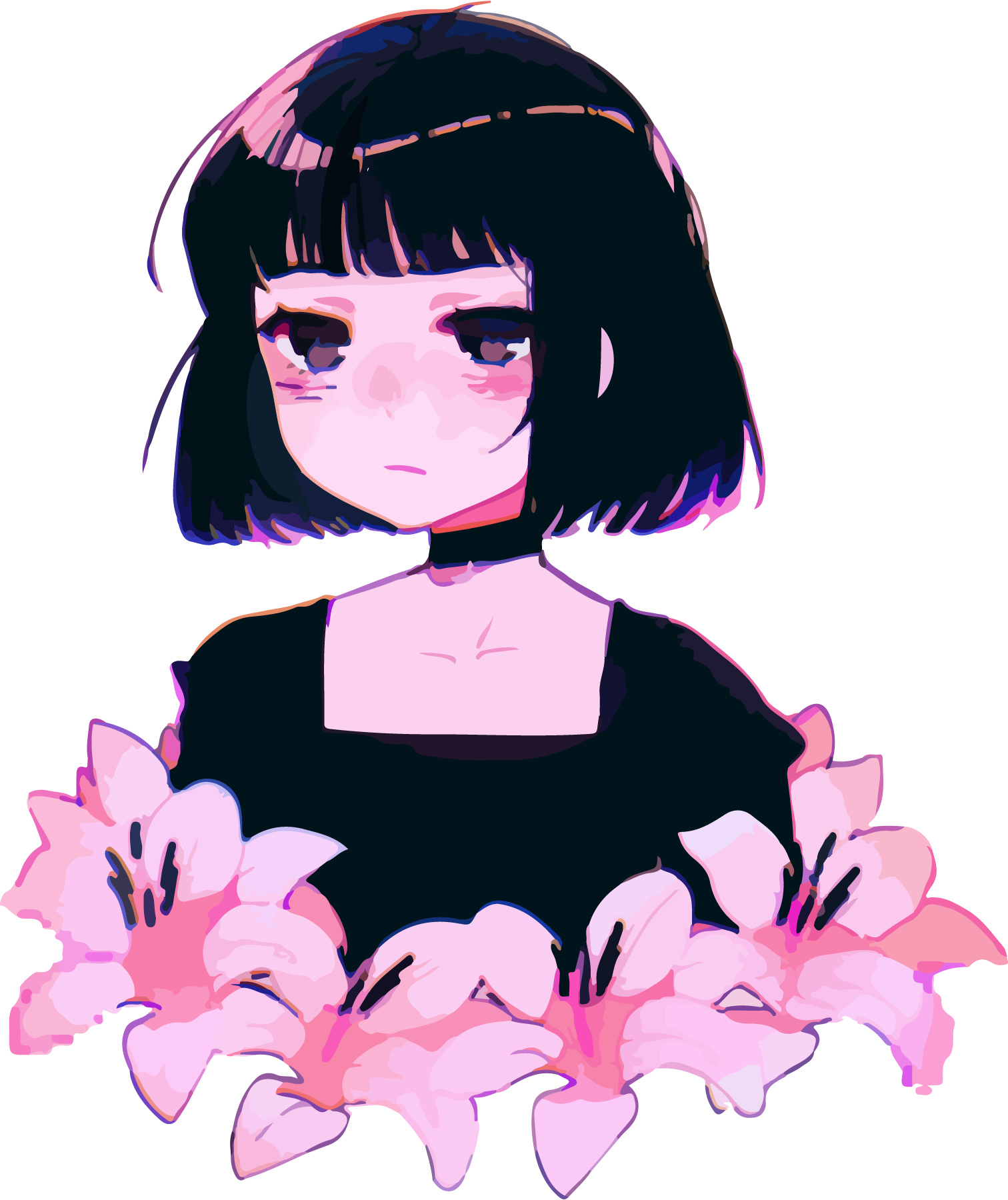 Brown-Anime-Aesthetic-PNG-Vector-Logo-Vector