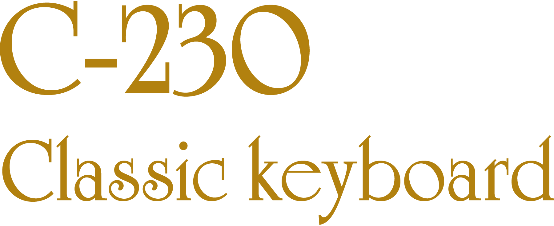 C-230-Classic-Keyboard-Logo-Vector