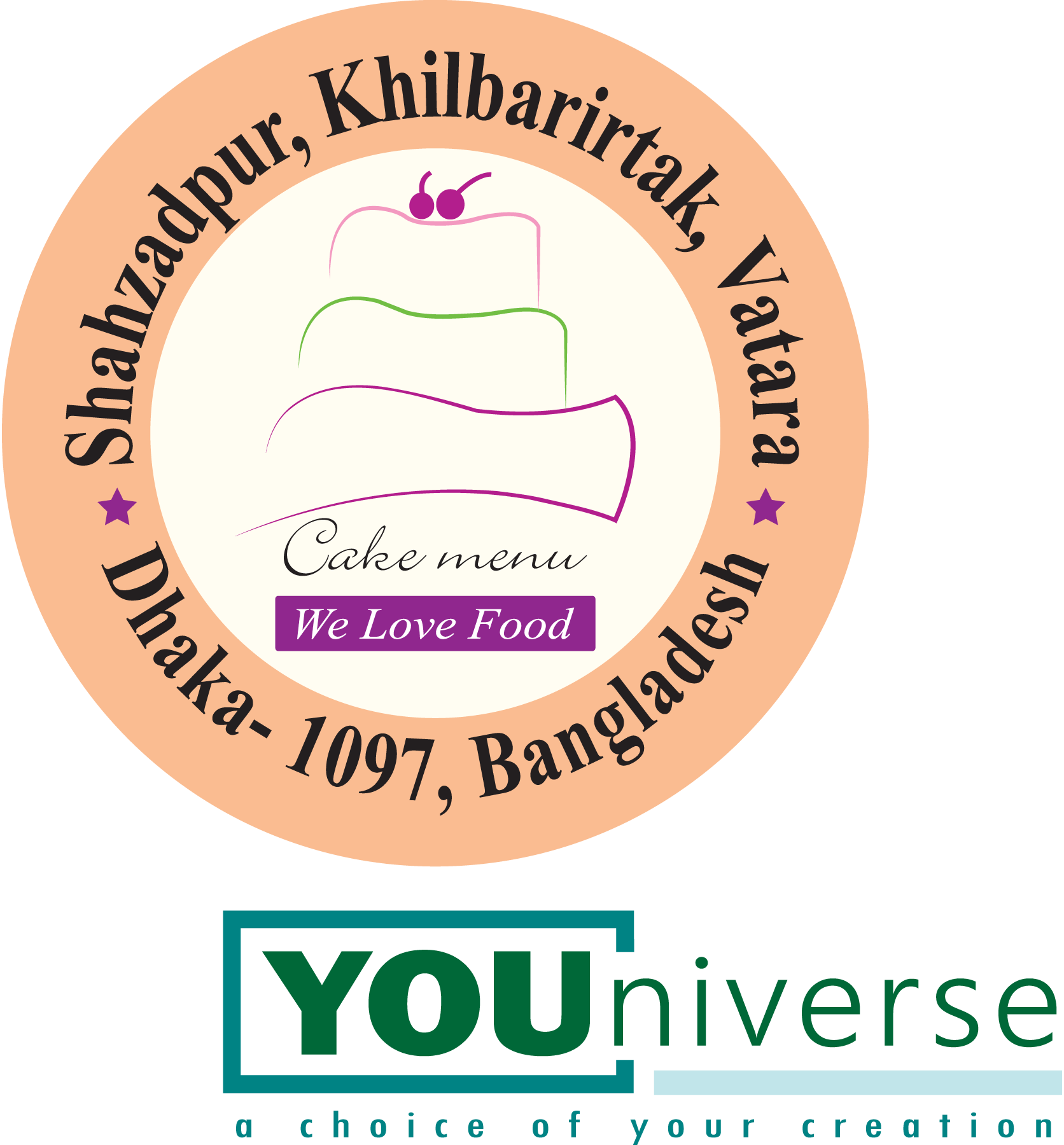 Cake-Menu-Logo-Vector