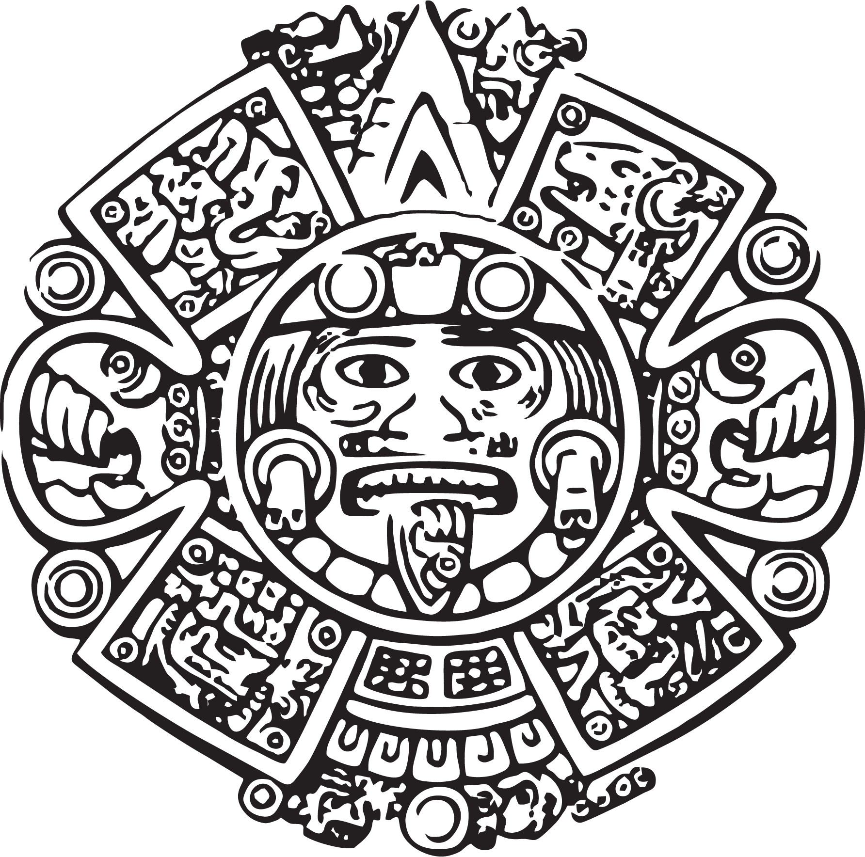 Calendario-Azteca-(cara)-Logo-Vector