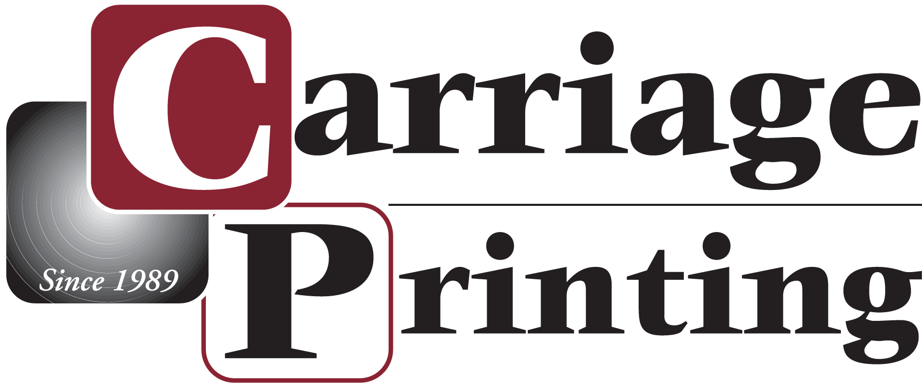 Carriage-Printing-Logo-Vector