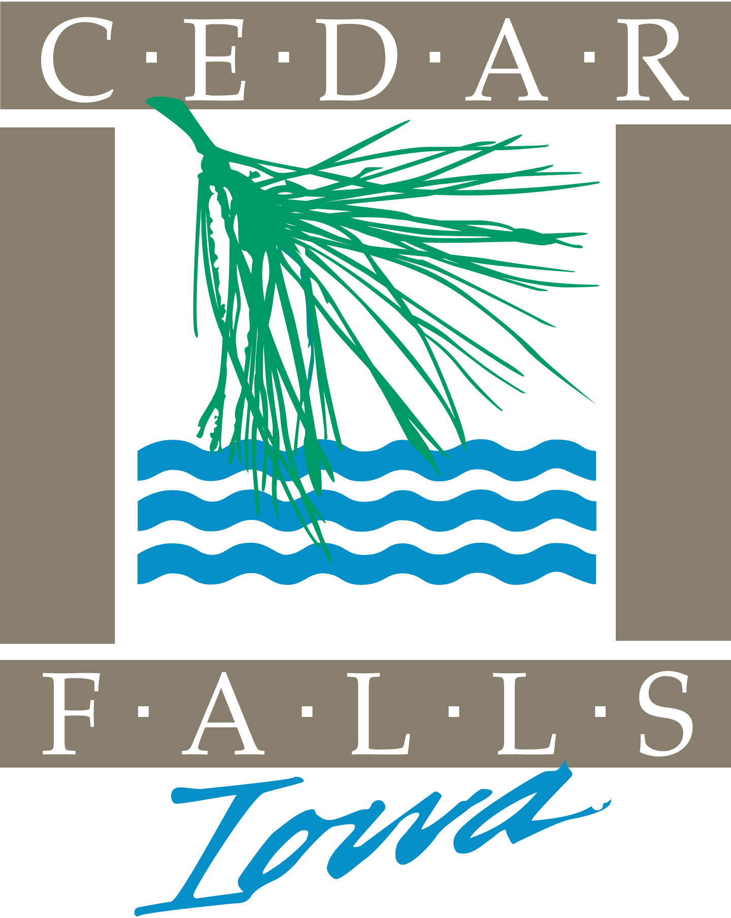 Cedar-Falls,-Iowa-Logo-Vector