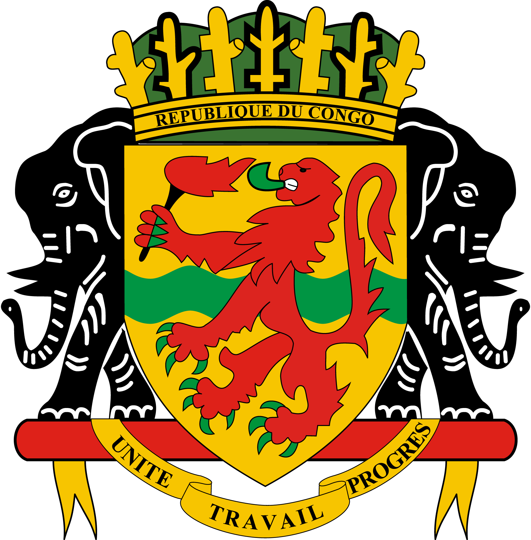 Coat-Of-Arms-Of-The-Republic-Of-The-Congo-Logo-Vector