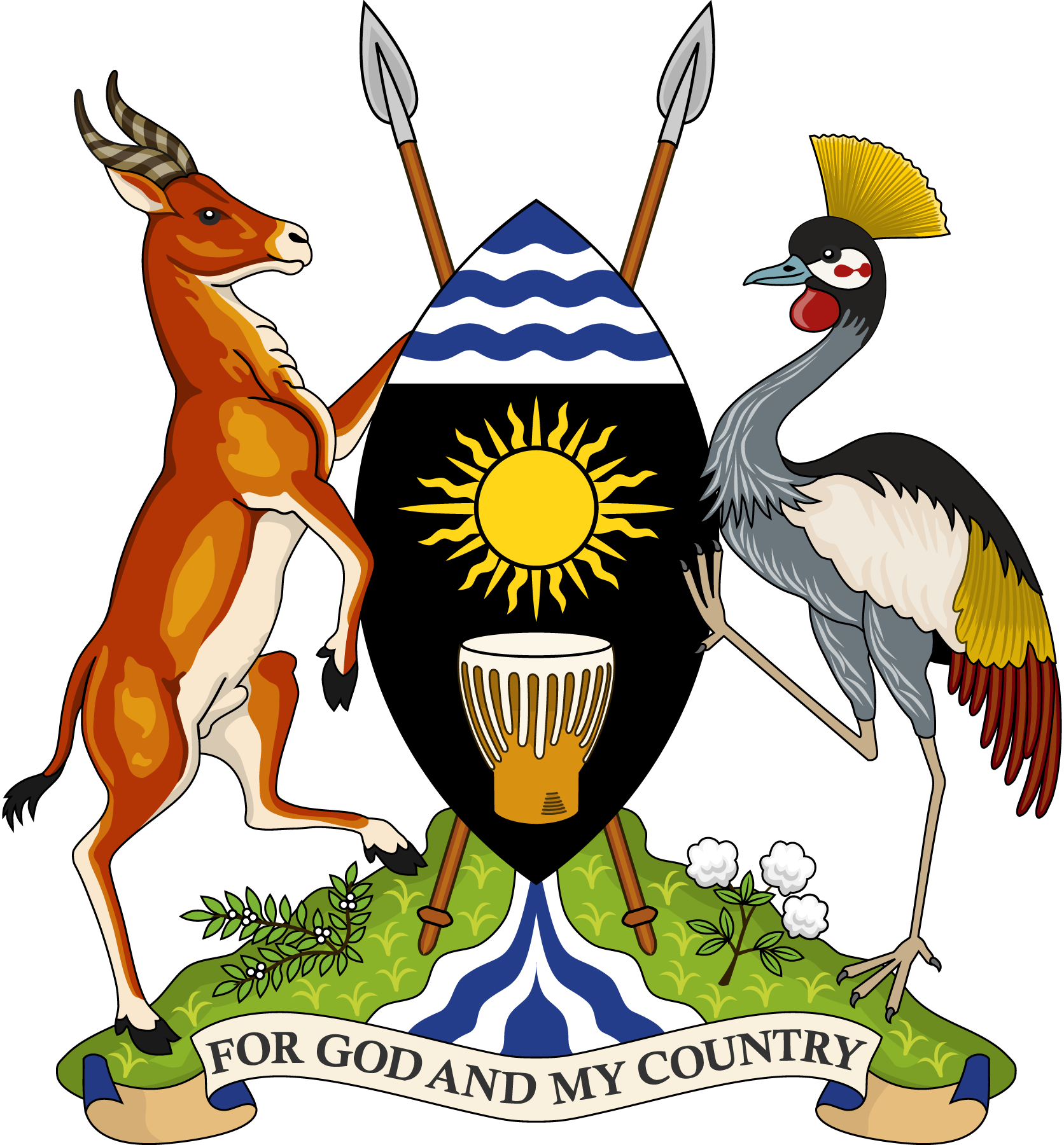 Coat-Of-Arms-Of-The-Republic-Of-Uganda-Logo-Vector