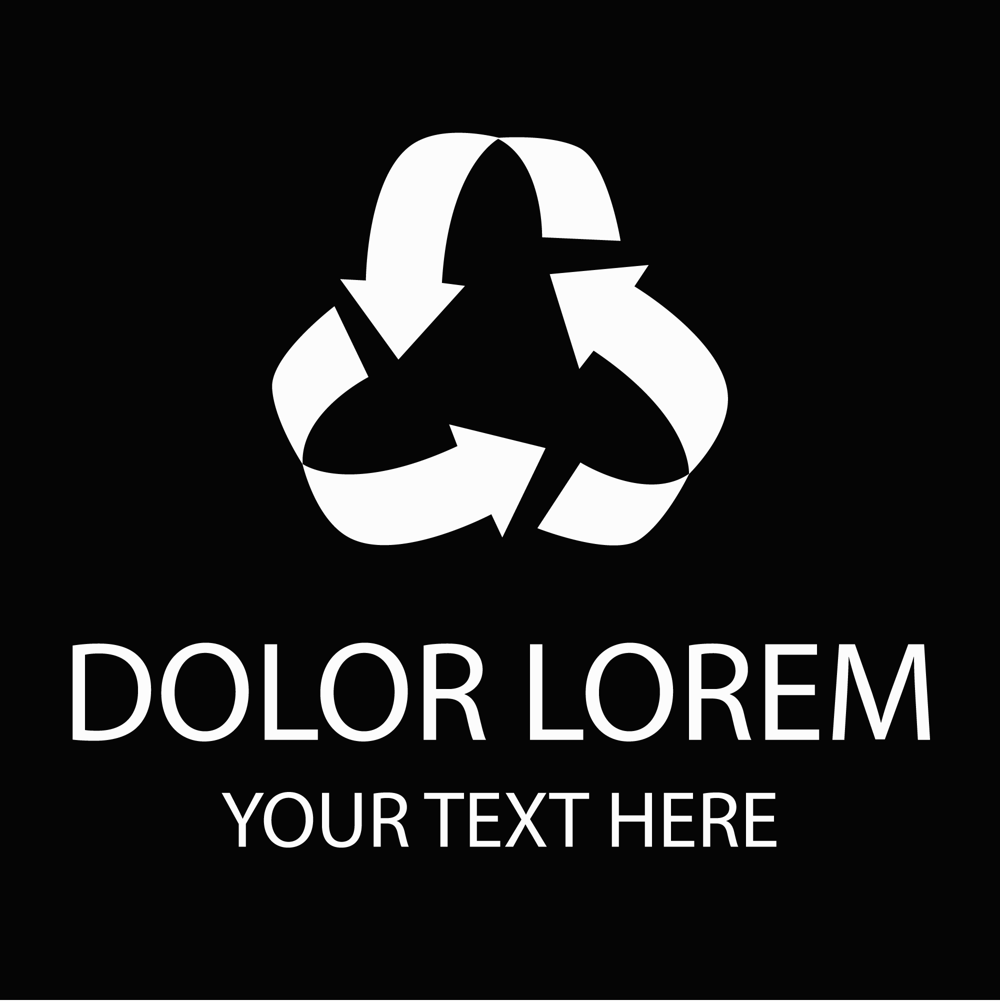 Colorful-Recycle-white-Logo-Vector