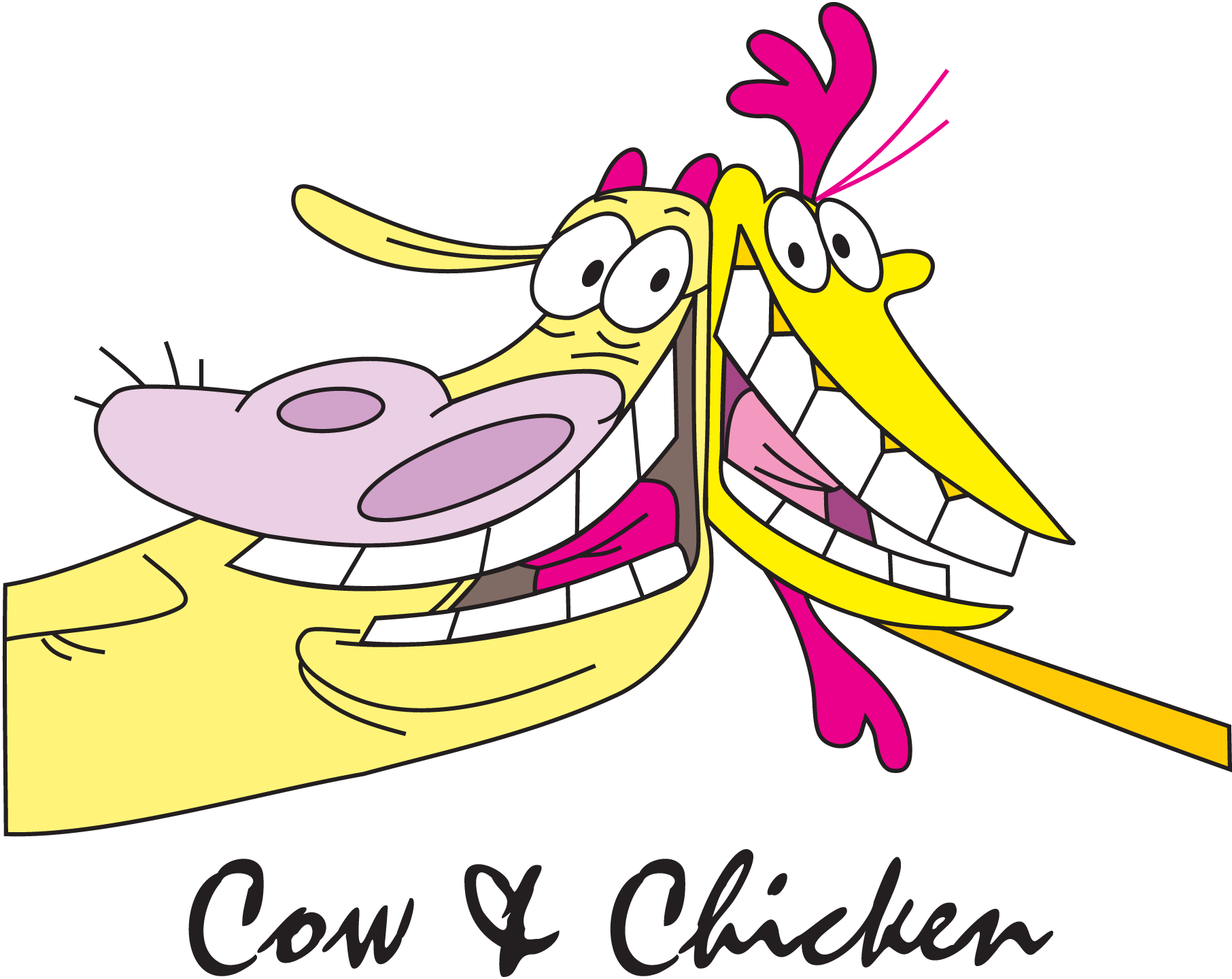 Cow-&-Chicken-Logo-Vector