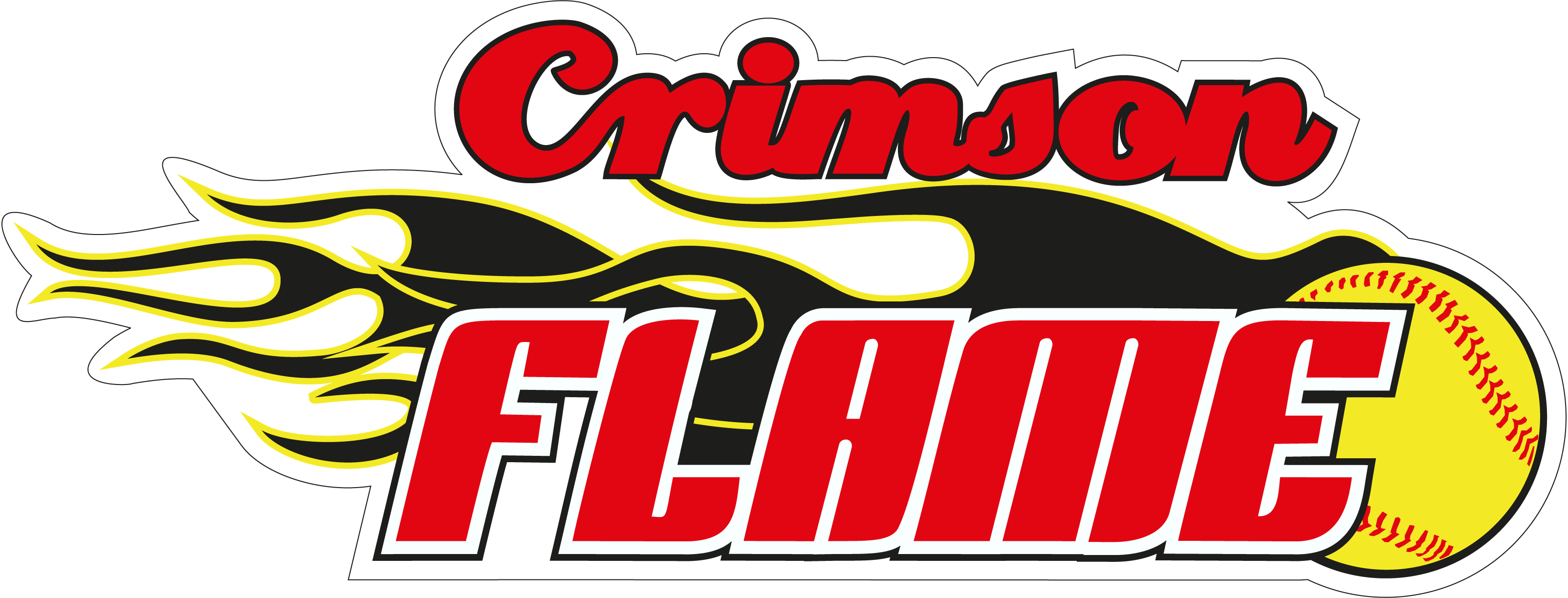 Crimson-Flame-Softball-Logo-Vector