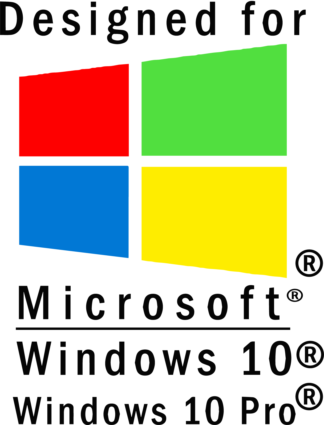 Designed-By-Microsoft-Windows-10-And-Pro-Logo-Vector