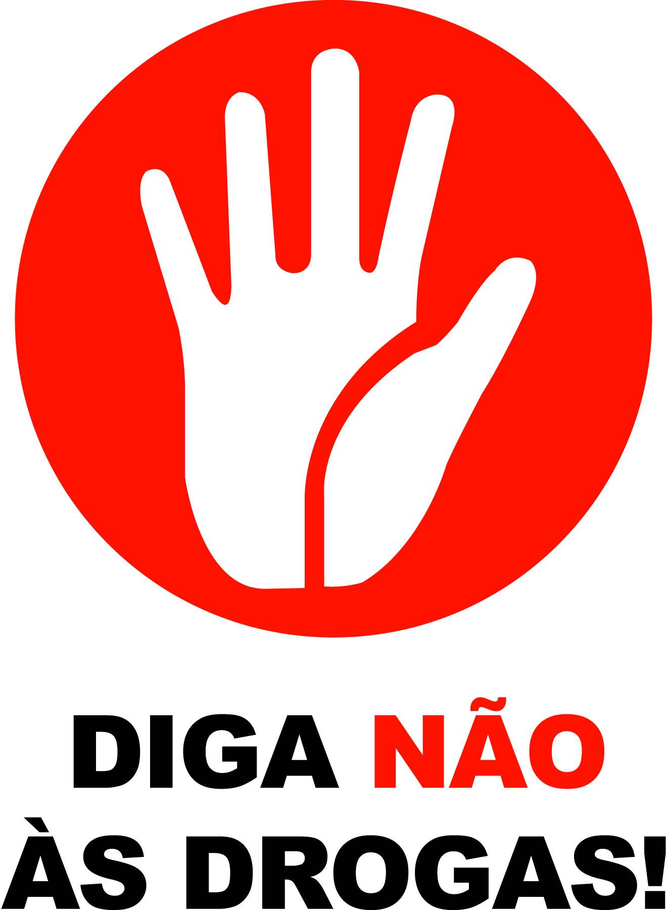 Diga-Nгo-Аs-Drogas-Logo-Vector