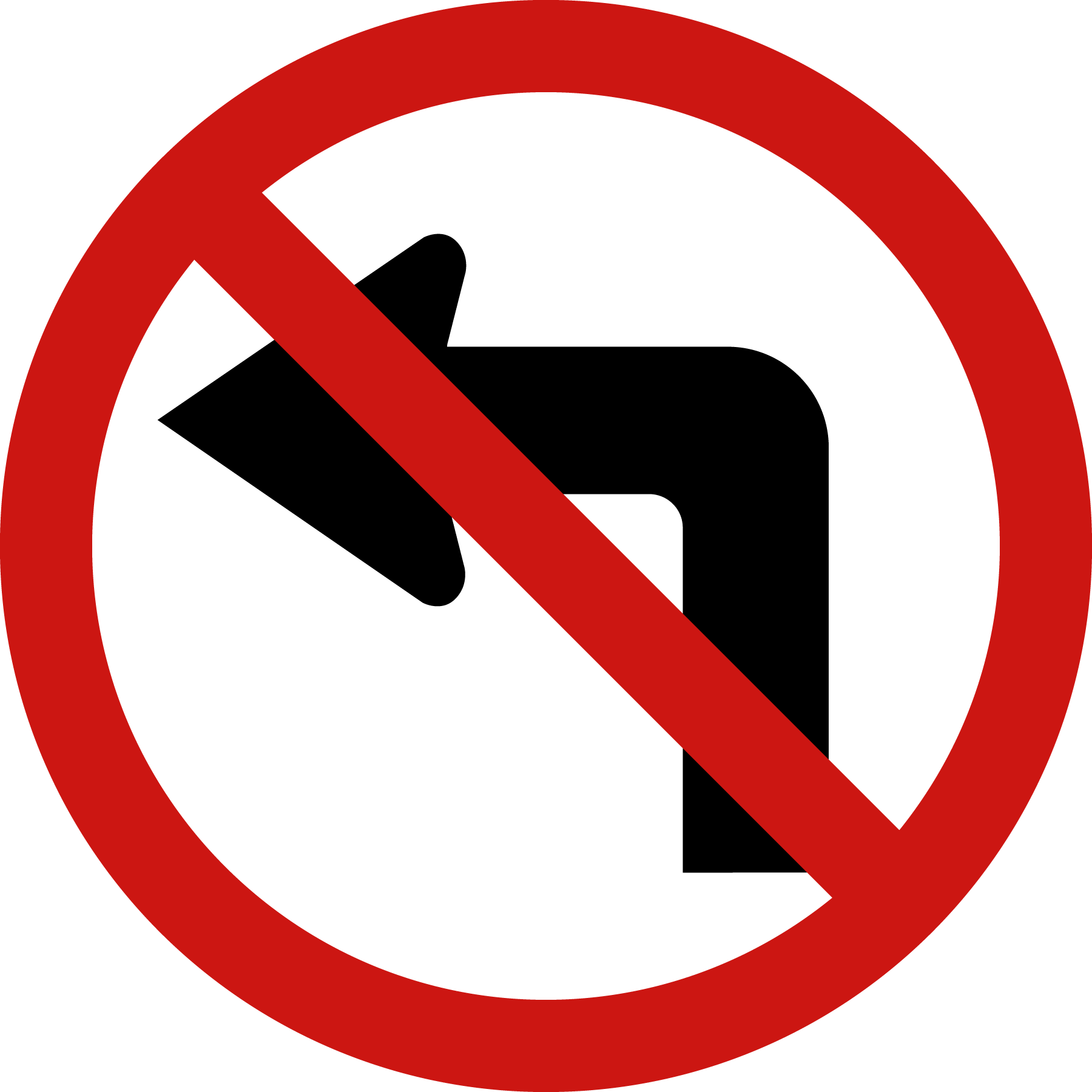 Dilarang-Belok-Kiri-Logo-Vector