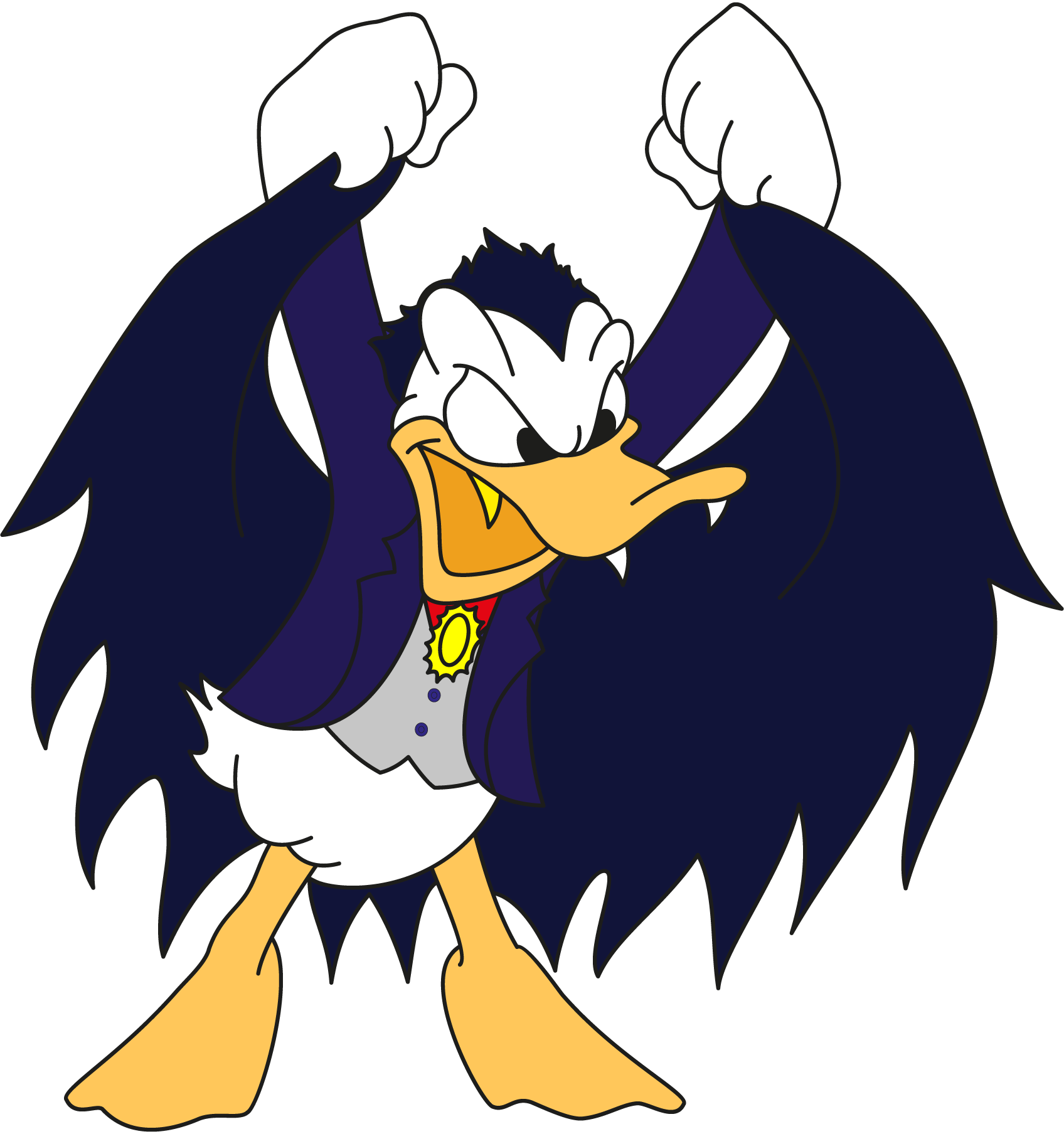 Donald-Dracul-Duck-Logo-Vector