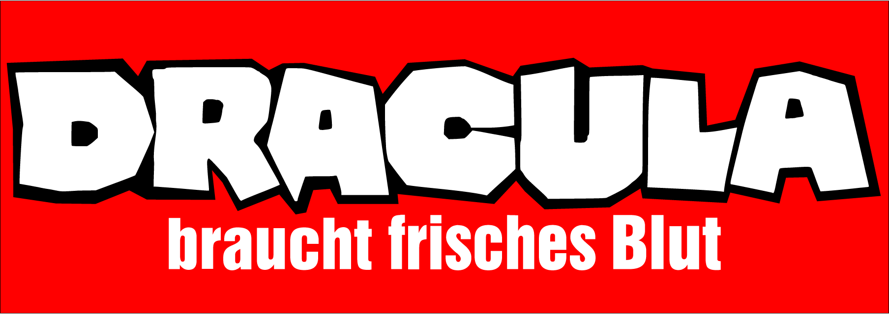 Dracula-Braucht-Frisches-Blut-Logo-Vector
