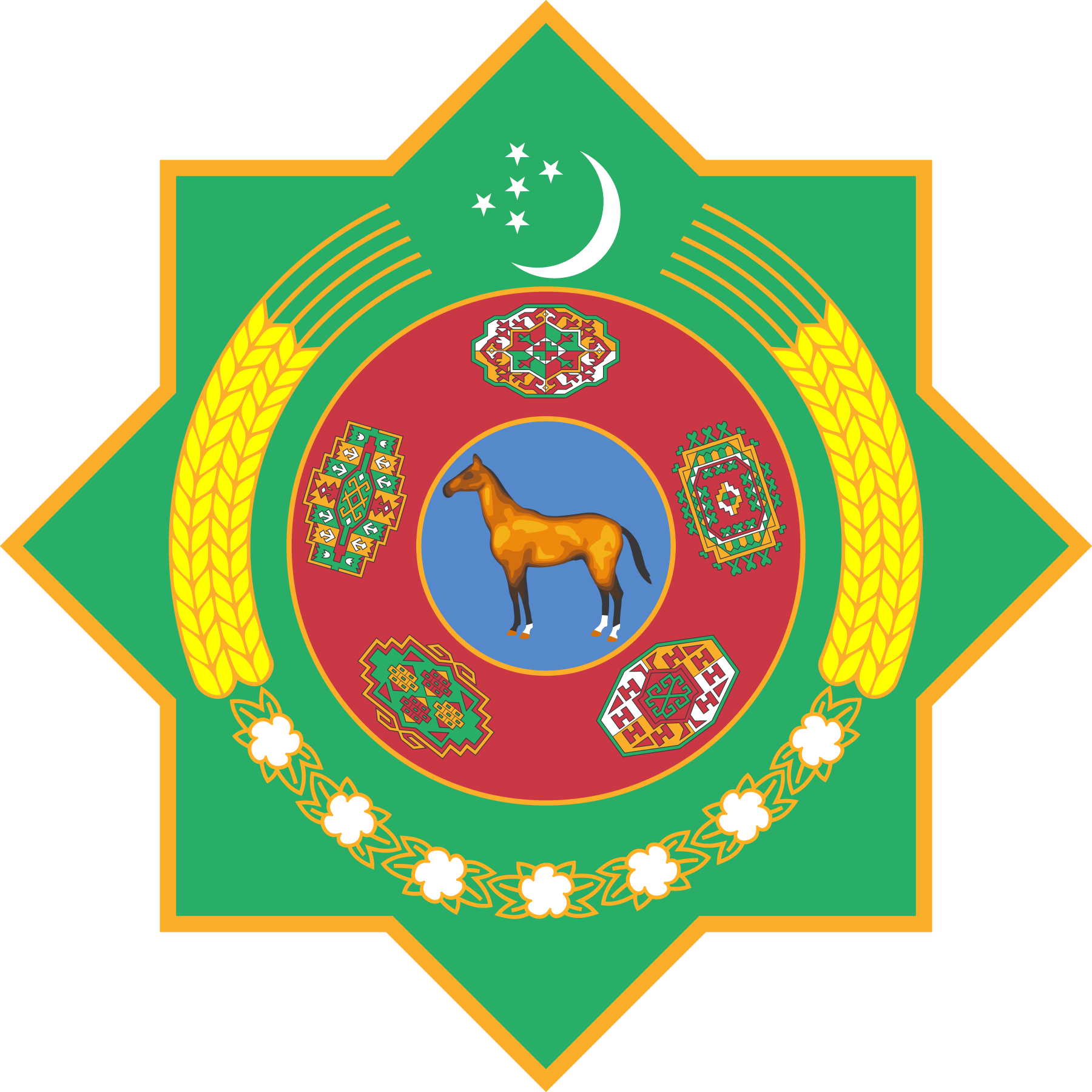 Emblem-Of-Turkmenistan-Logo-Vector