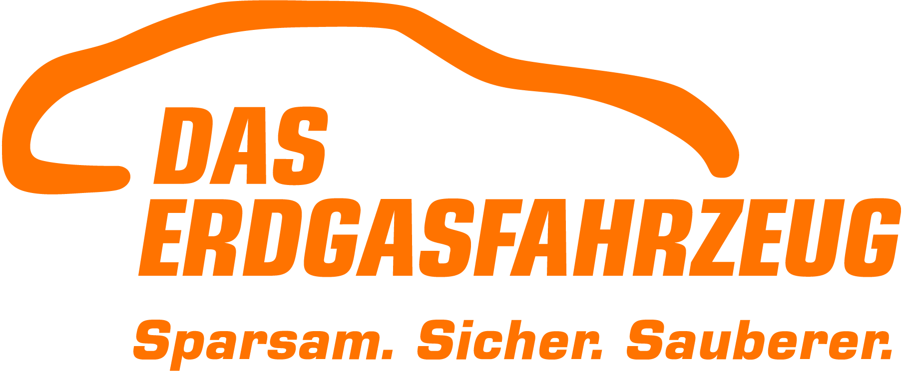 Erdgasfahrzeug-Logo-Vector