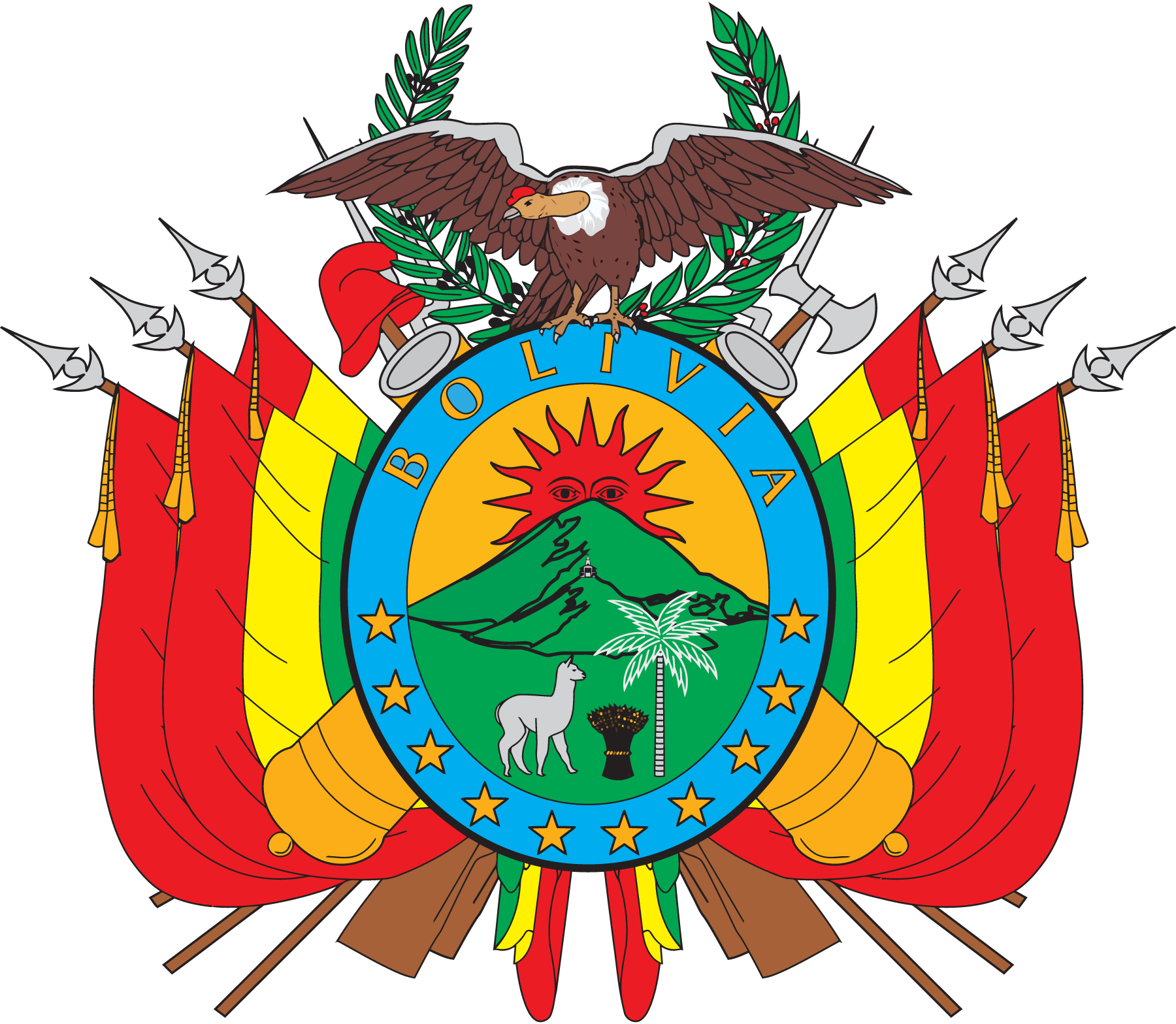 Escudo-De-Bolivia-Del-Estado-Plurinacional-Logo-Vector