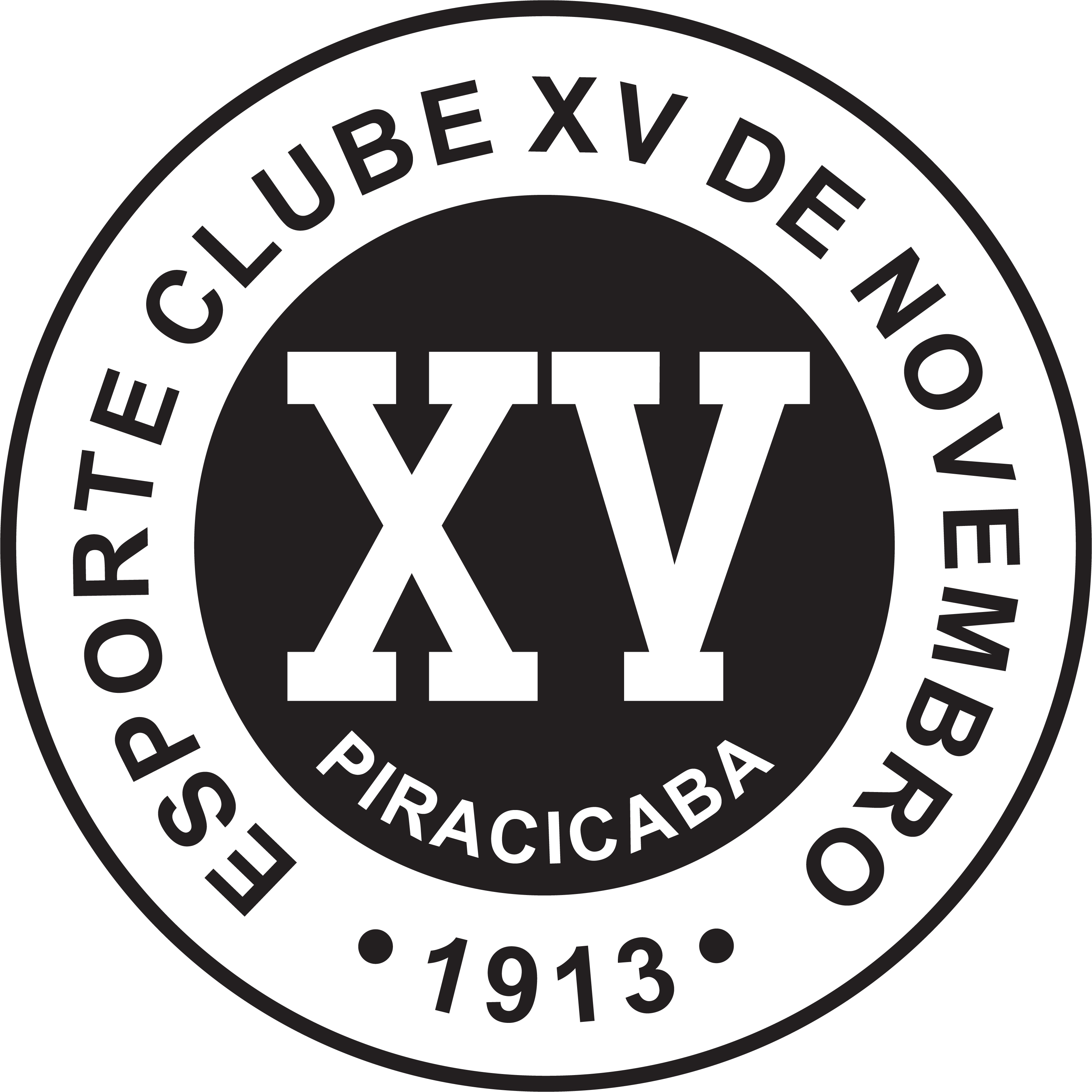 Esporte-Clube-Xv-De-Novembro-De-Piracicaba-Sp-Logo-Vector