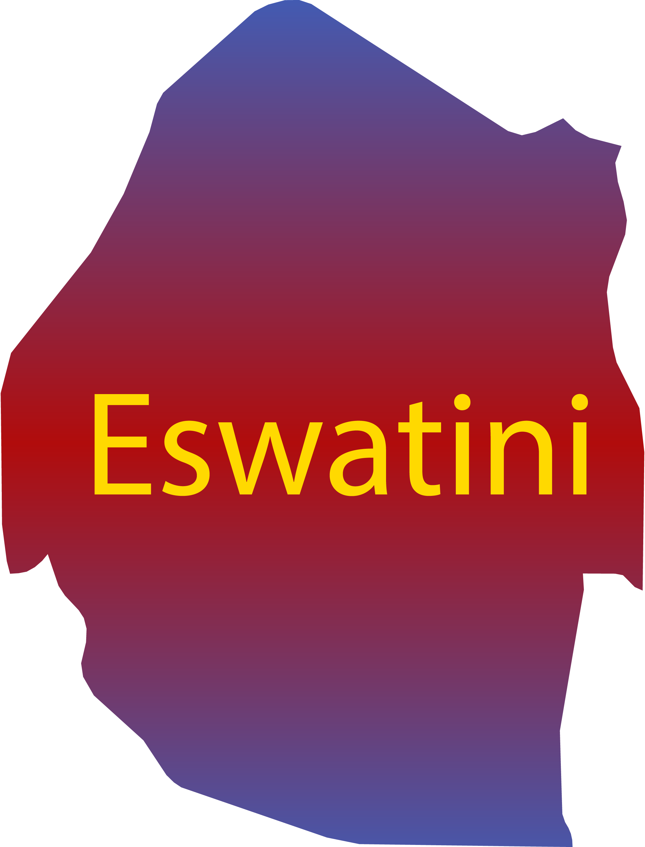 Eswatini-Map-Vector