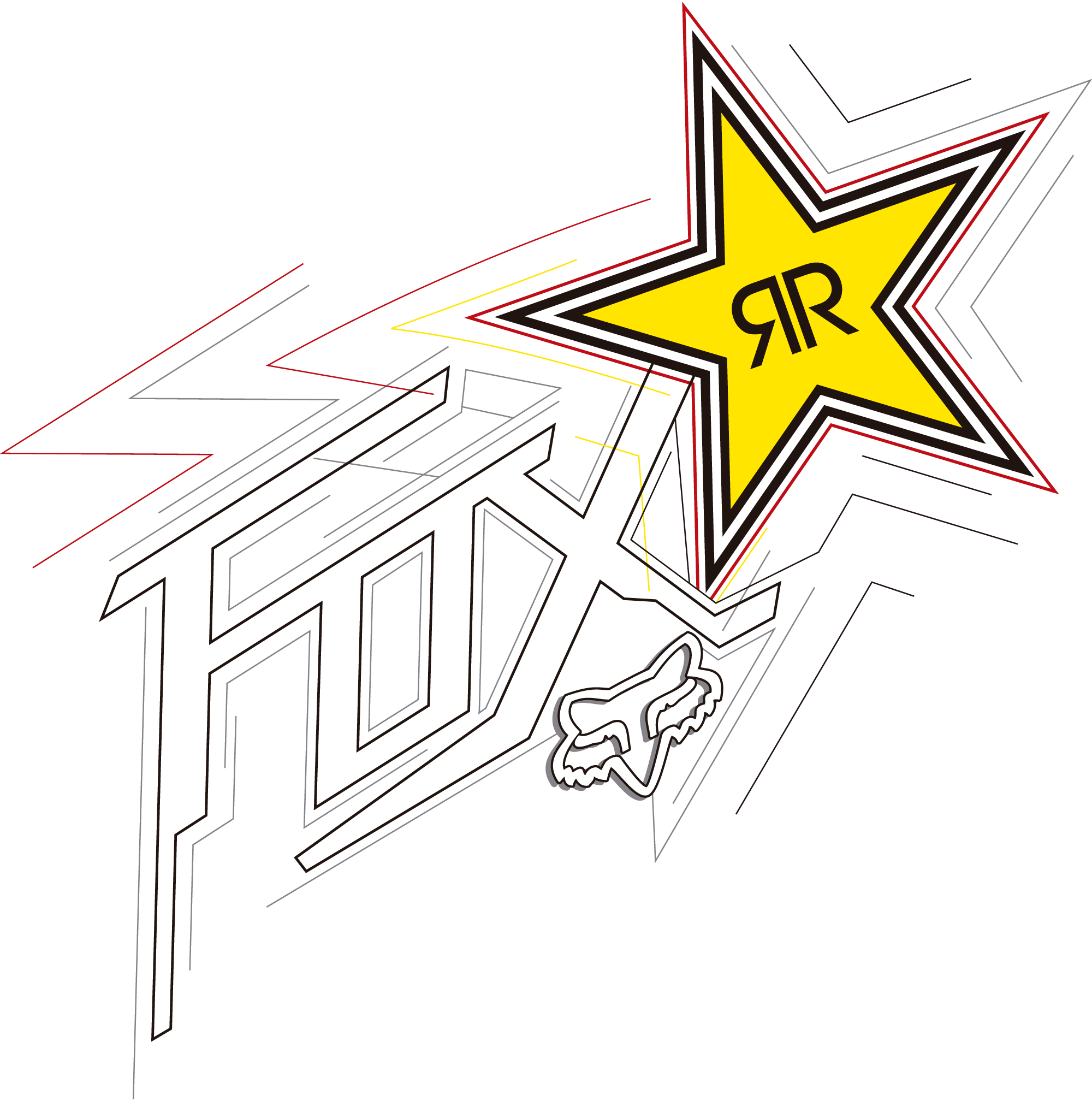 FOX-RACING-ROCKSTAR-Logo-Vector