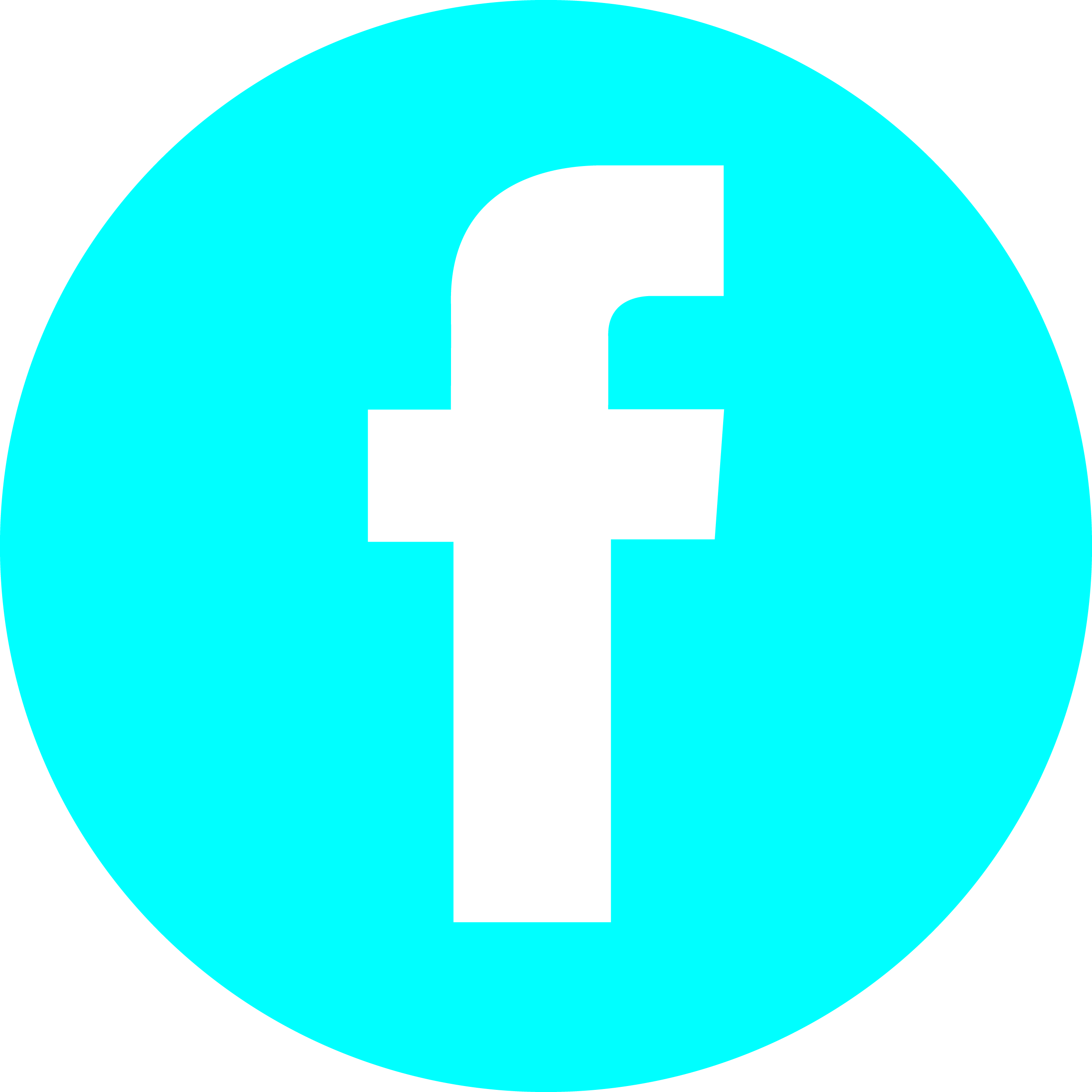 Facebook-cyan-icon-vector