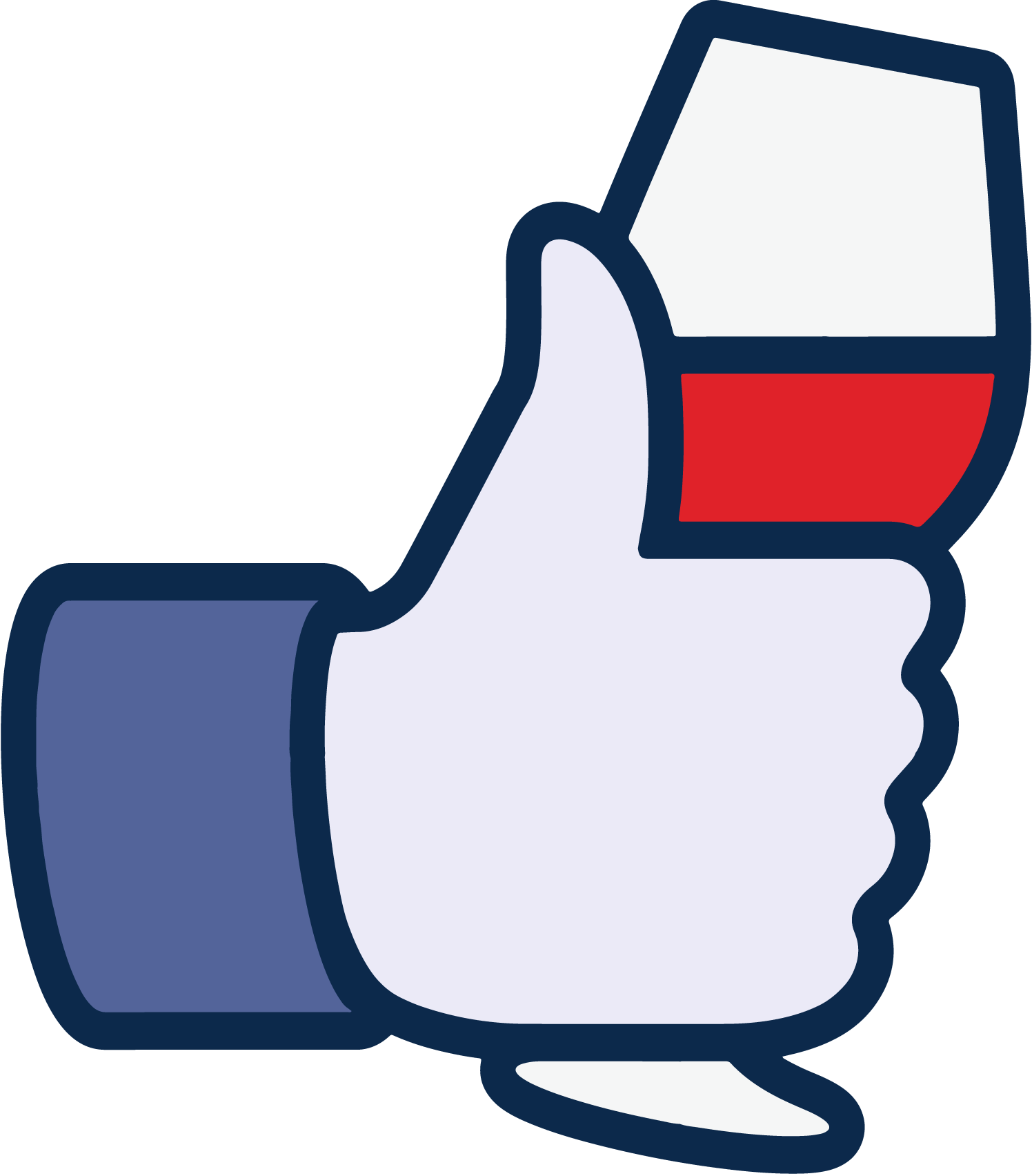 Facebook-like-wine-Logo-Vector