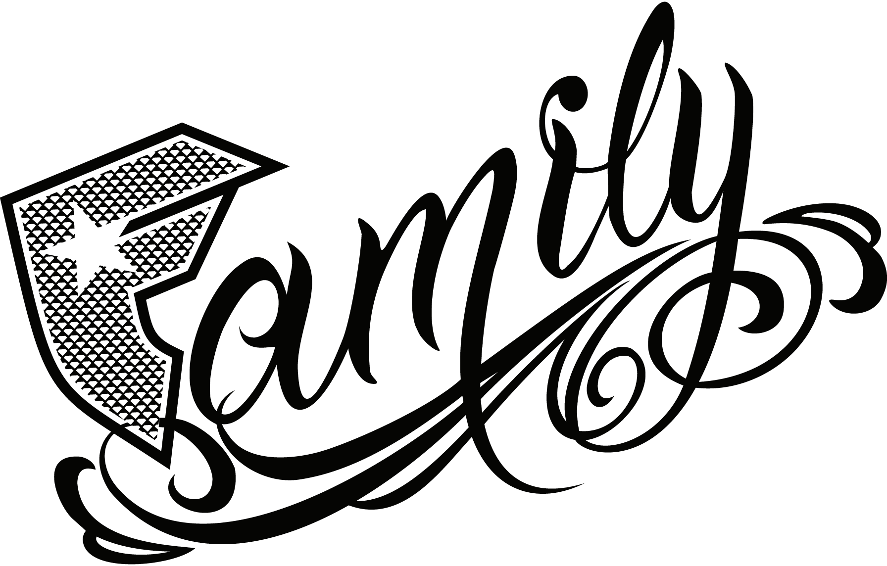 Famous-Family--black-Logo-Vector