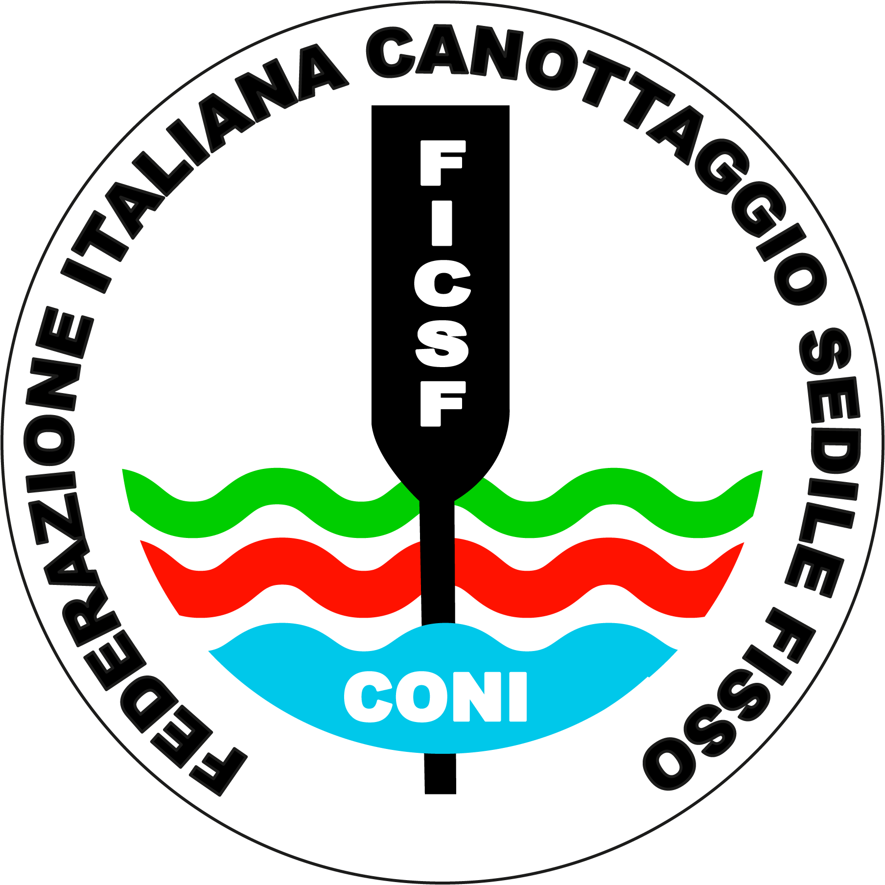 Federazione-Italiana-Canottaggio-Sedile-Fisso-Logo-Vector