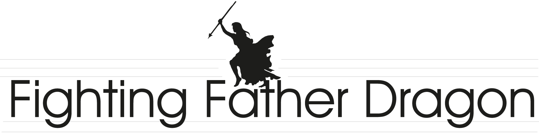 Fighting-Father-Dragon-Logo-Vector