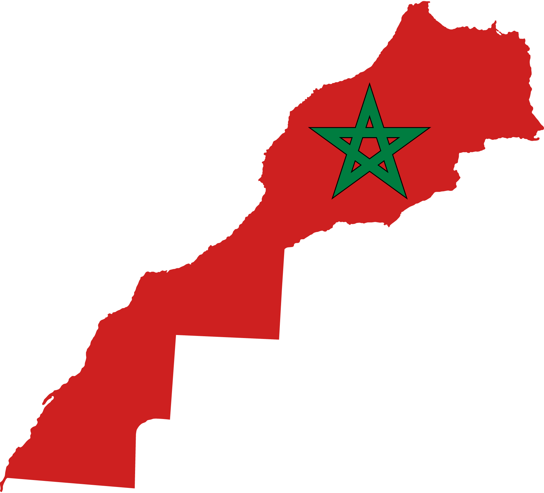 Flag-map-of-Morocco-Logo-Vector