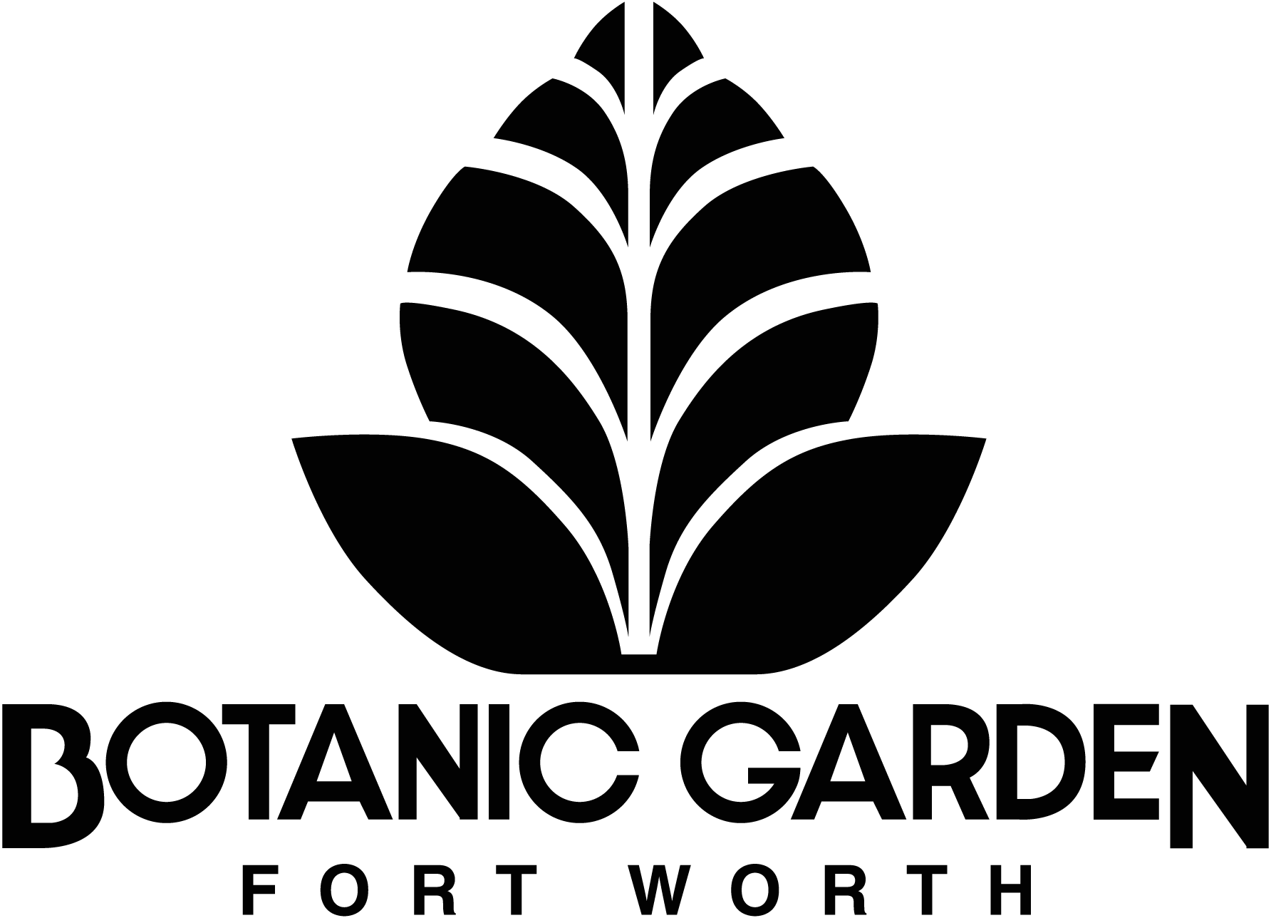 Fort-Worth-Botanic-Garden-black-Logo-Vector