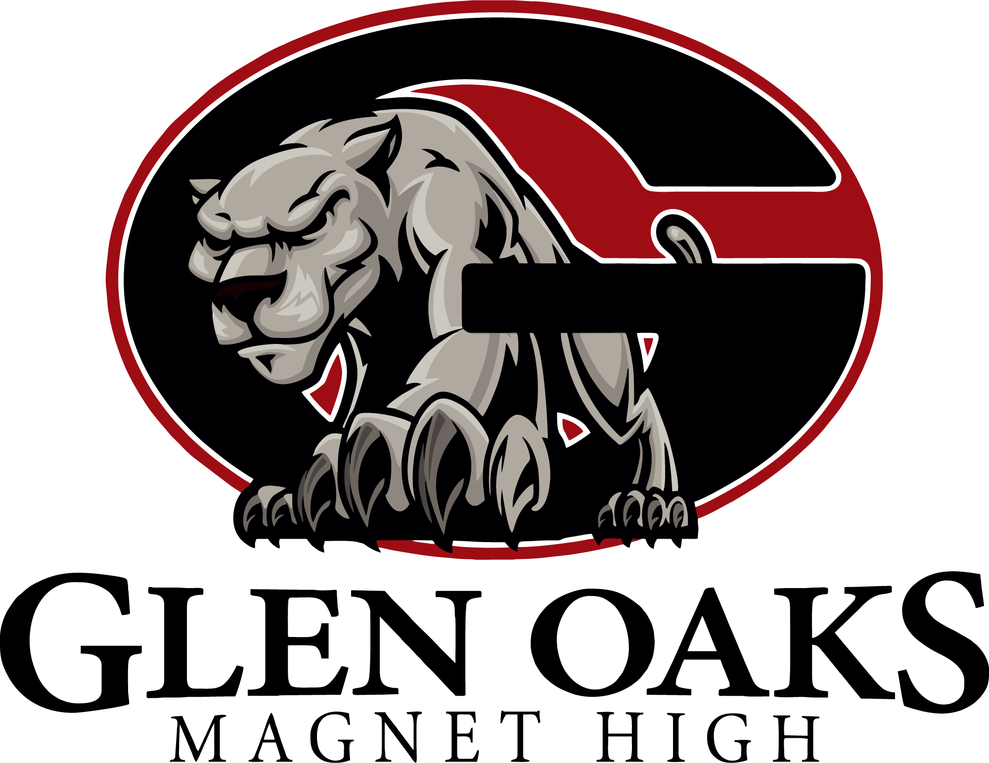 Glen-Oaks-Magnet-High-Logo-Vector