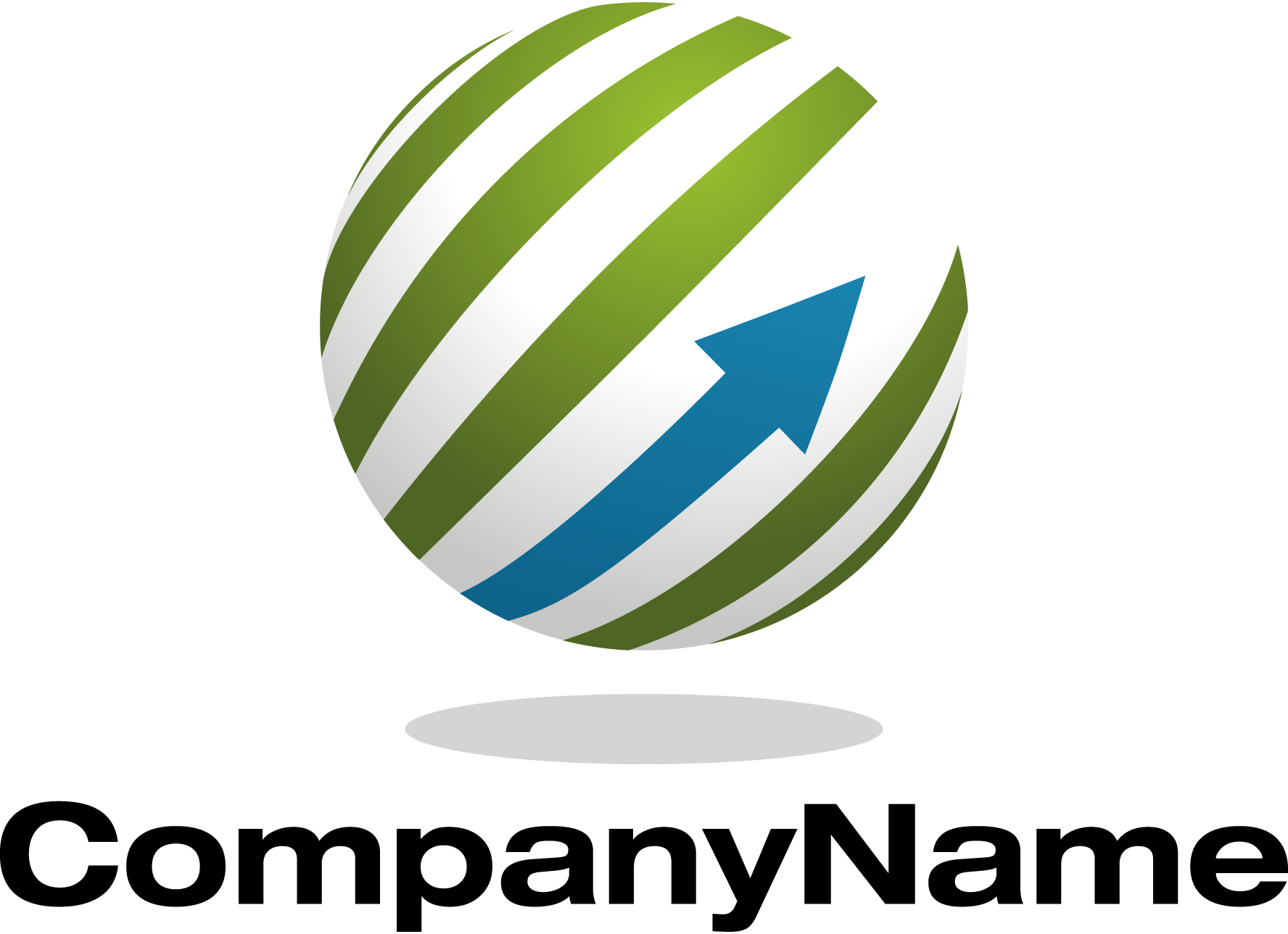 Globe-Arrow-Logo-Vector