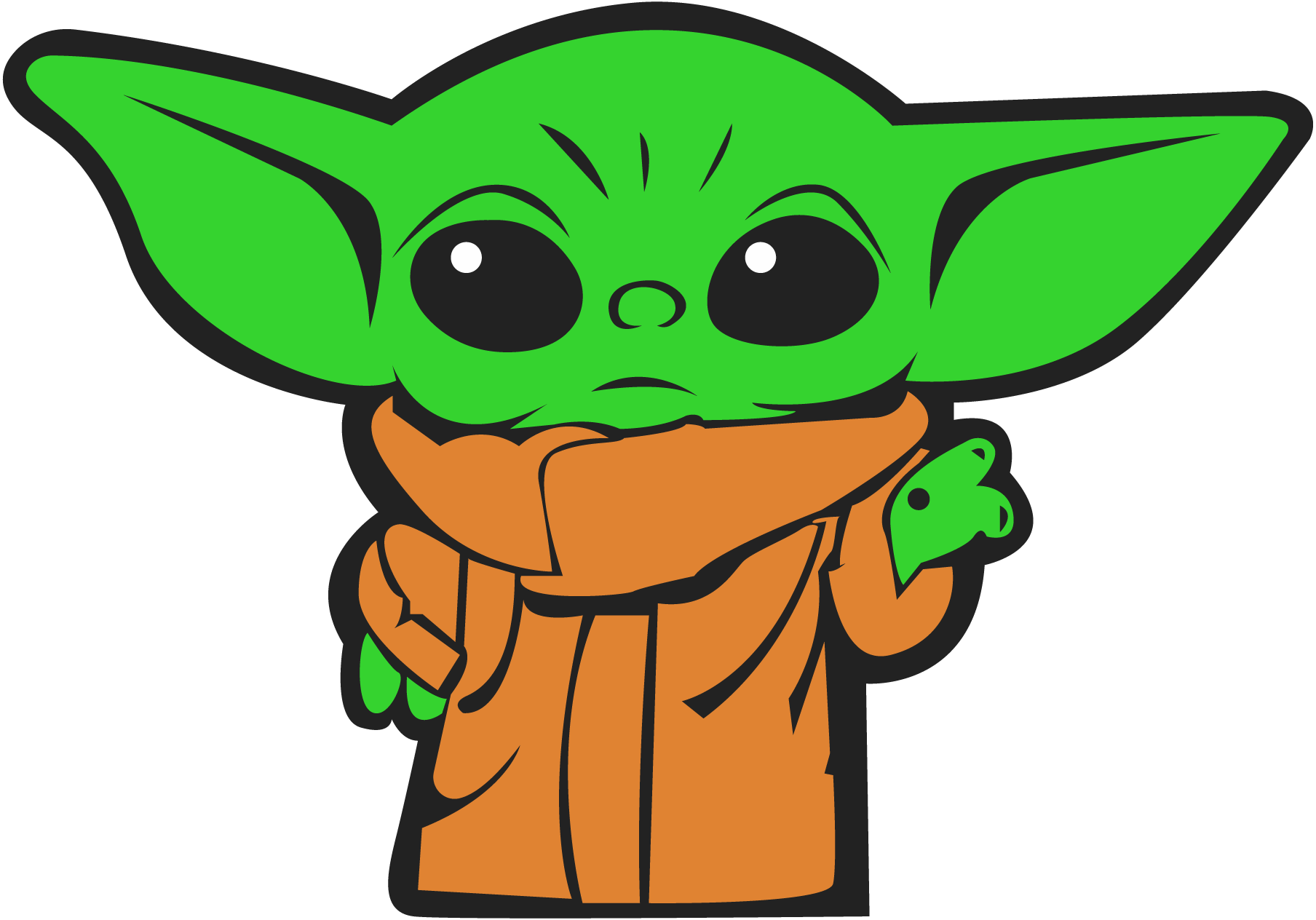Grogu-The-Child-Logo-Vector