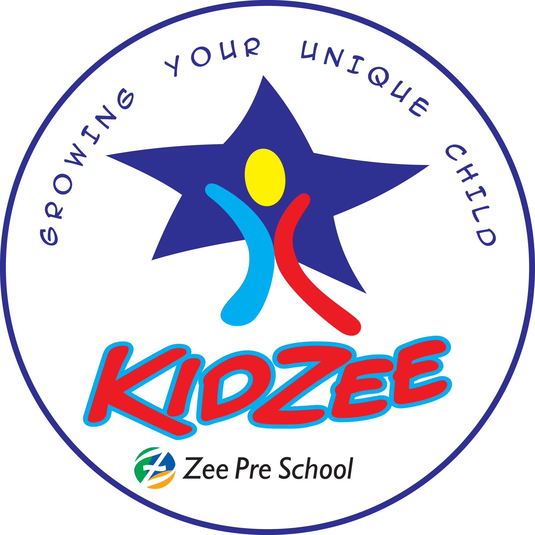Kidzee-School-Round-Logo-Vector
