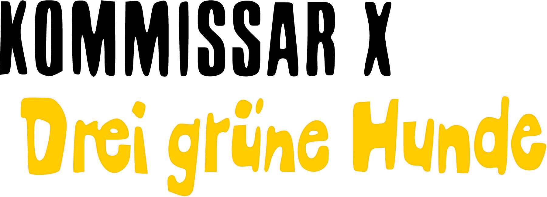 Kommissar-X-Drei-grune-Hunde-Logo-Vector