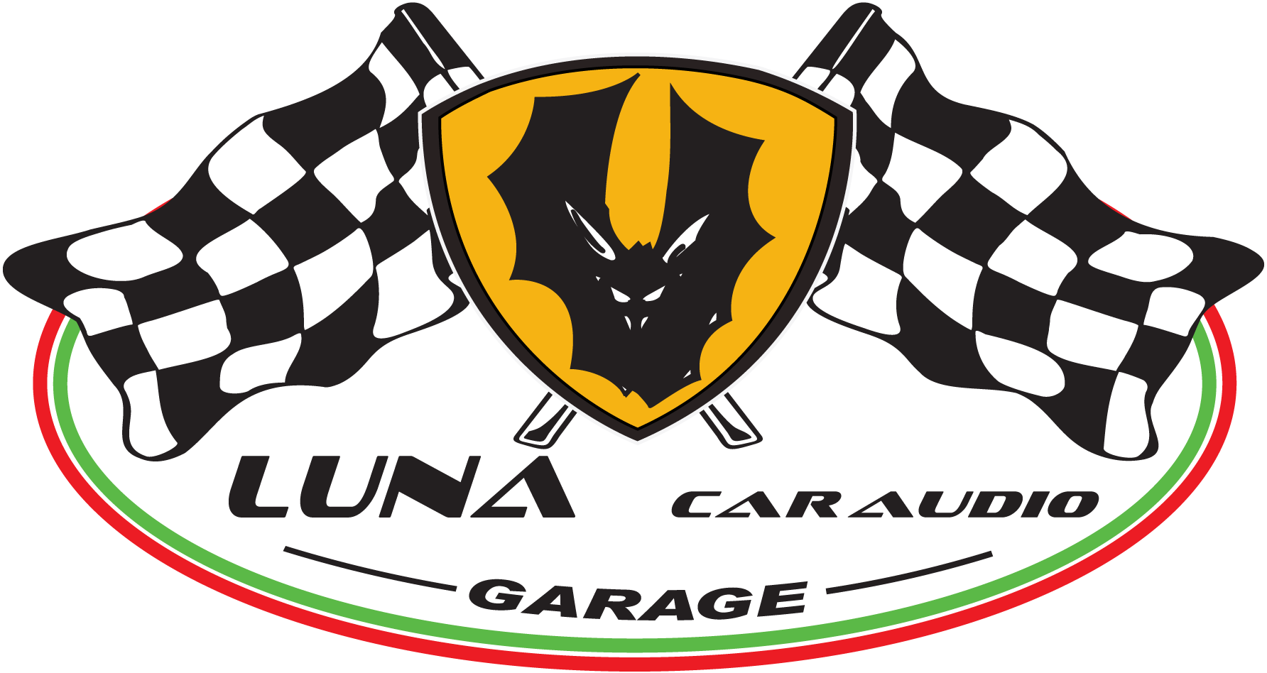 Luna-Car-Audio-Garage-Logo-Vector