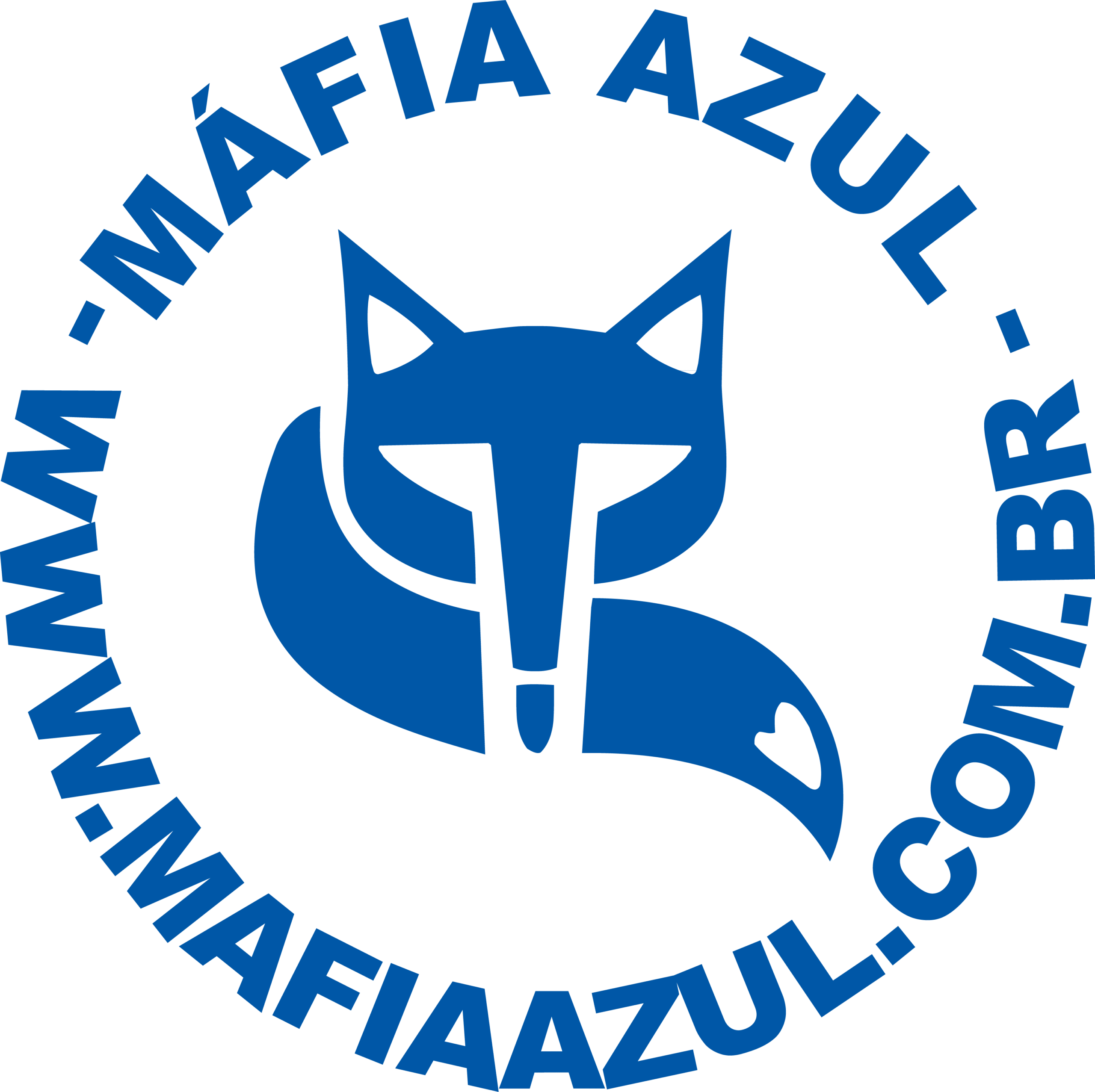 Mafia-Azul-Cru-Fiel-Floresta-Logo-Vector