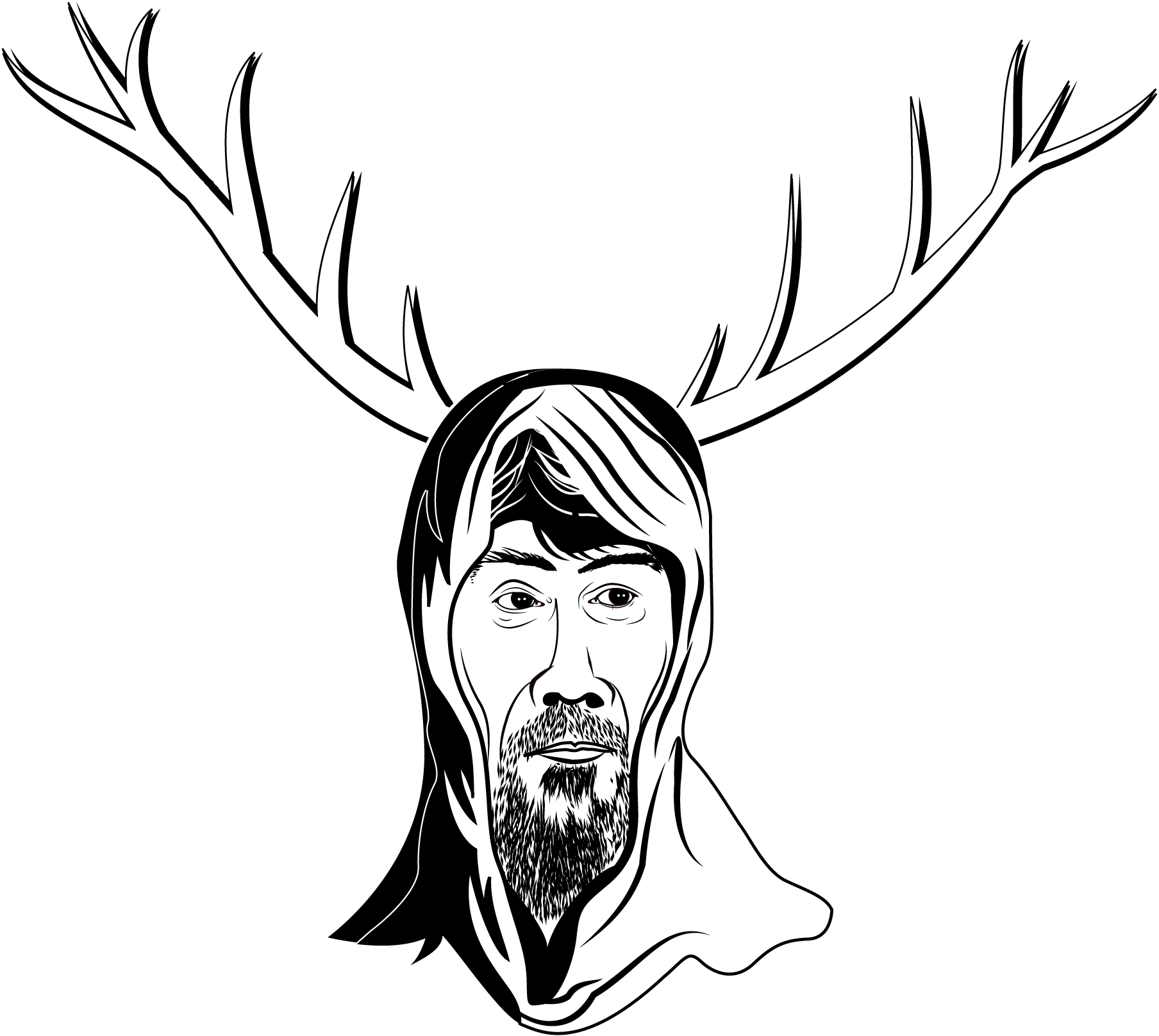 Man-Line-Art-Logo-Vector