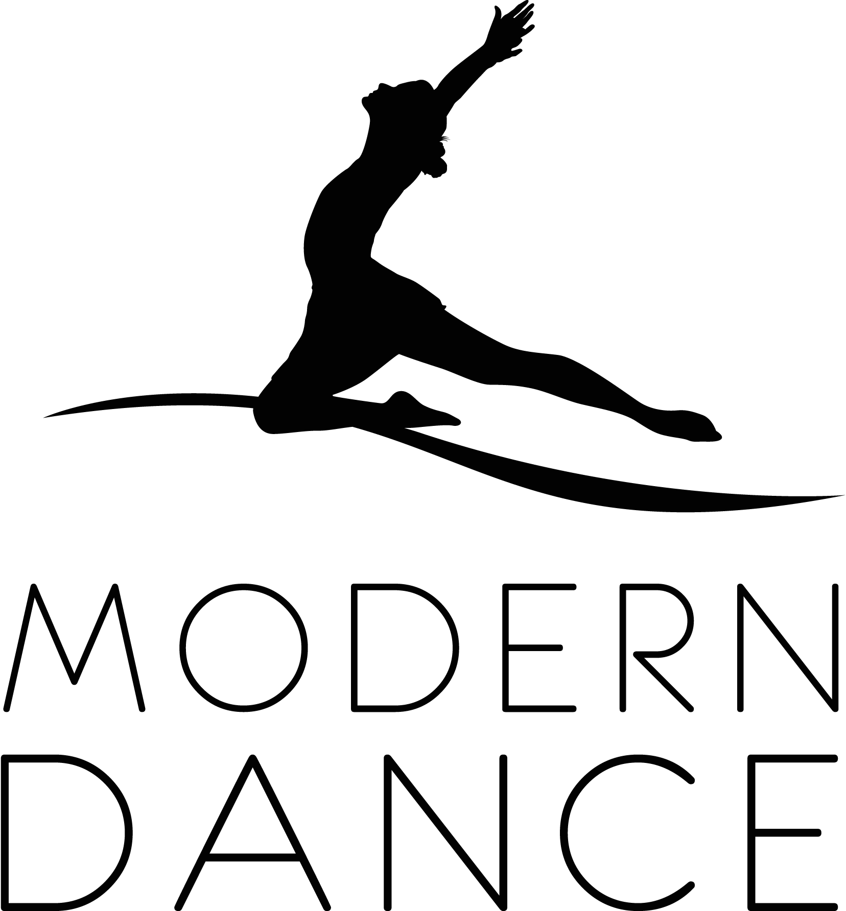 Modern-Dance-black-Logo-Vector