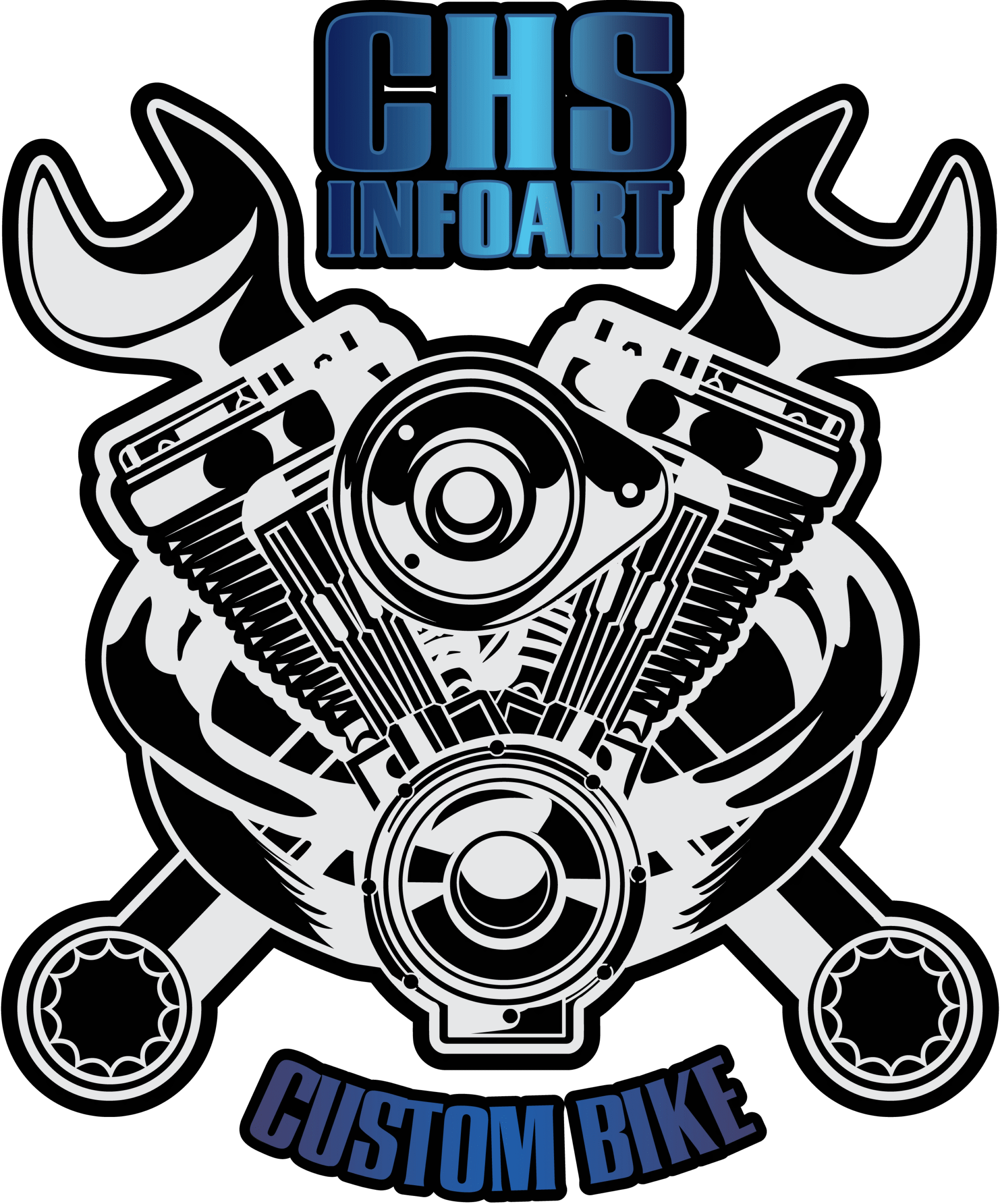 Motorcycle-Custom-Logo-Vector