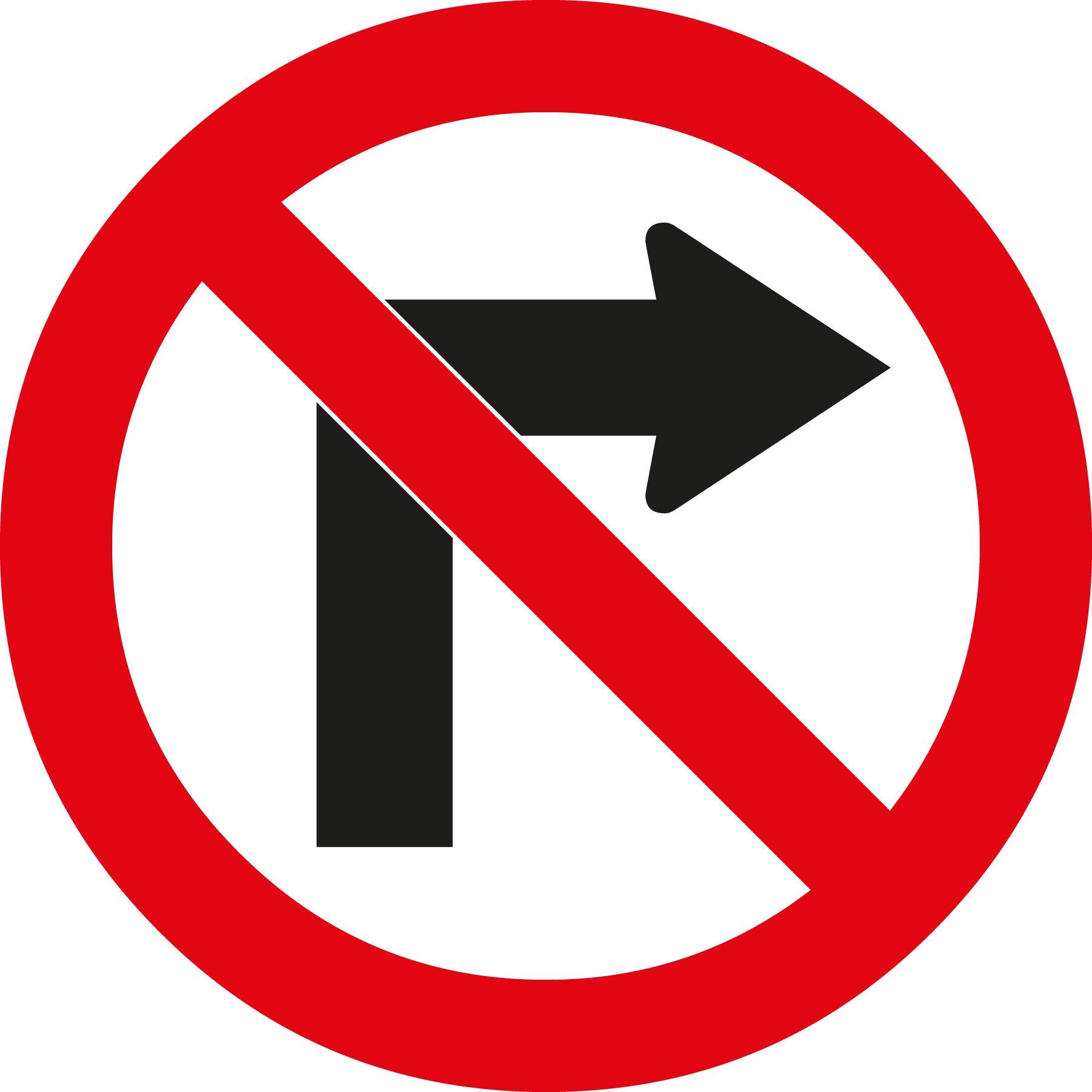 NO-RIGHT-TURN-SIGN-Logo-Vector