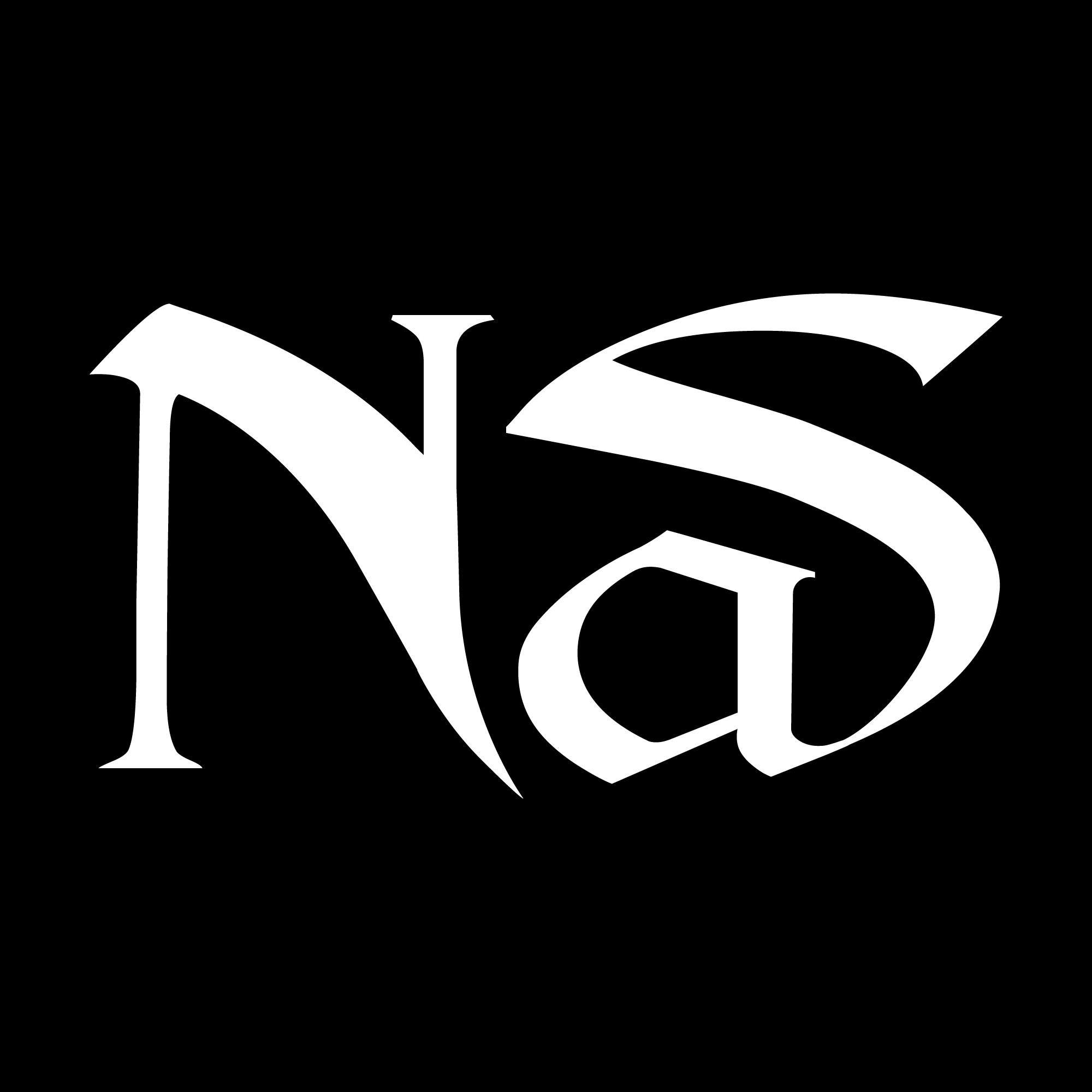 Nas-white-Logo-Vector