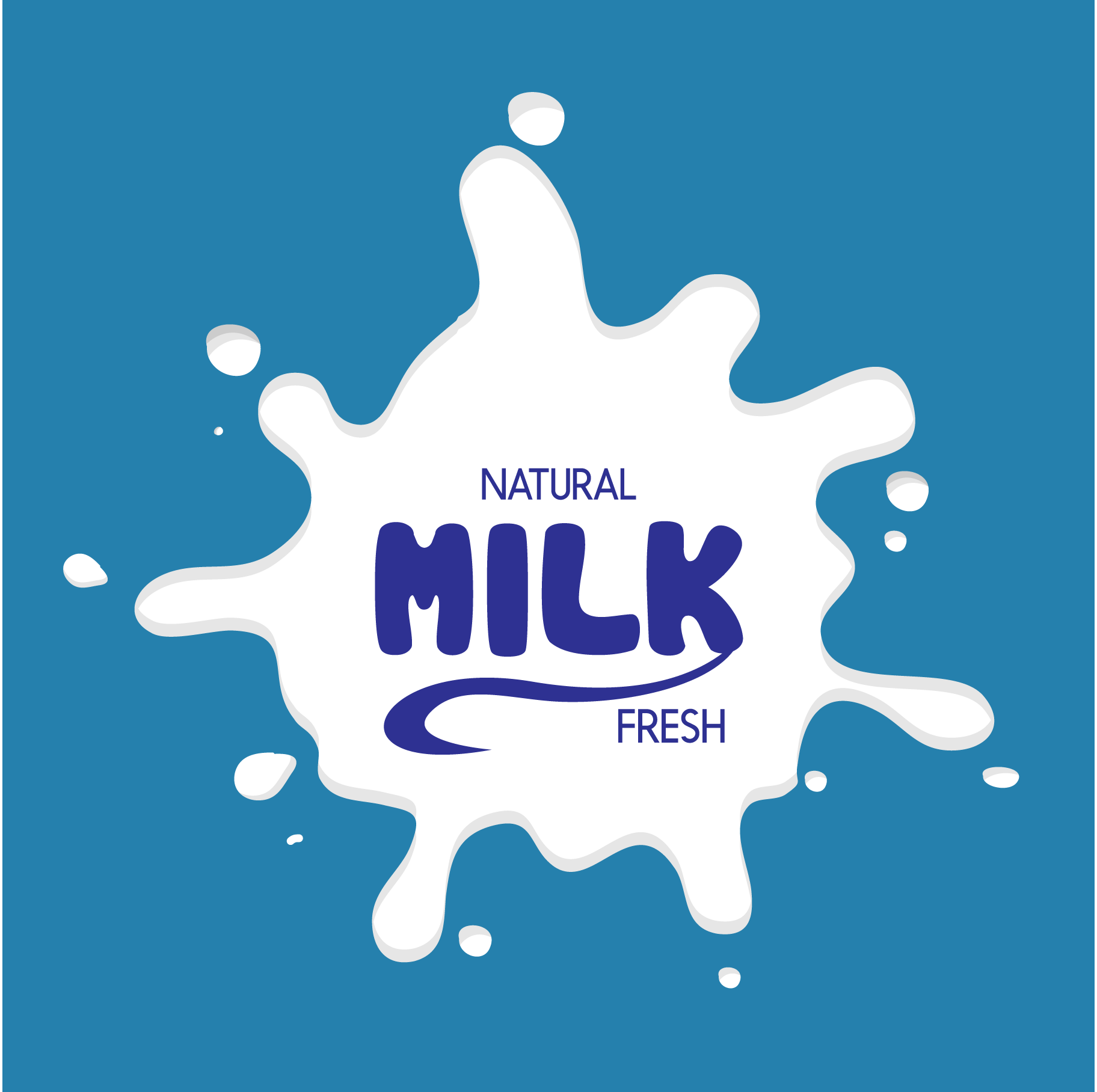 Naturel-product-milk-fresh-Logo-Vector