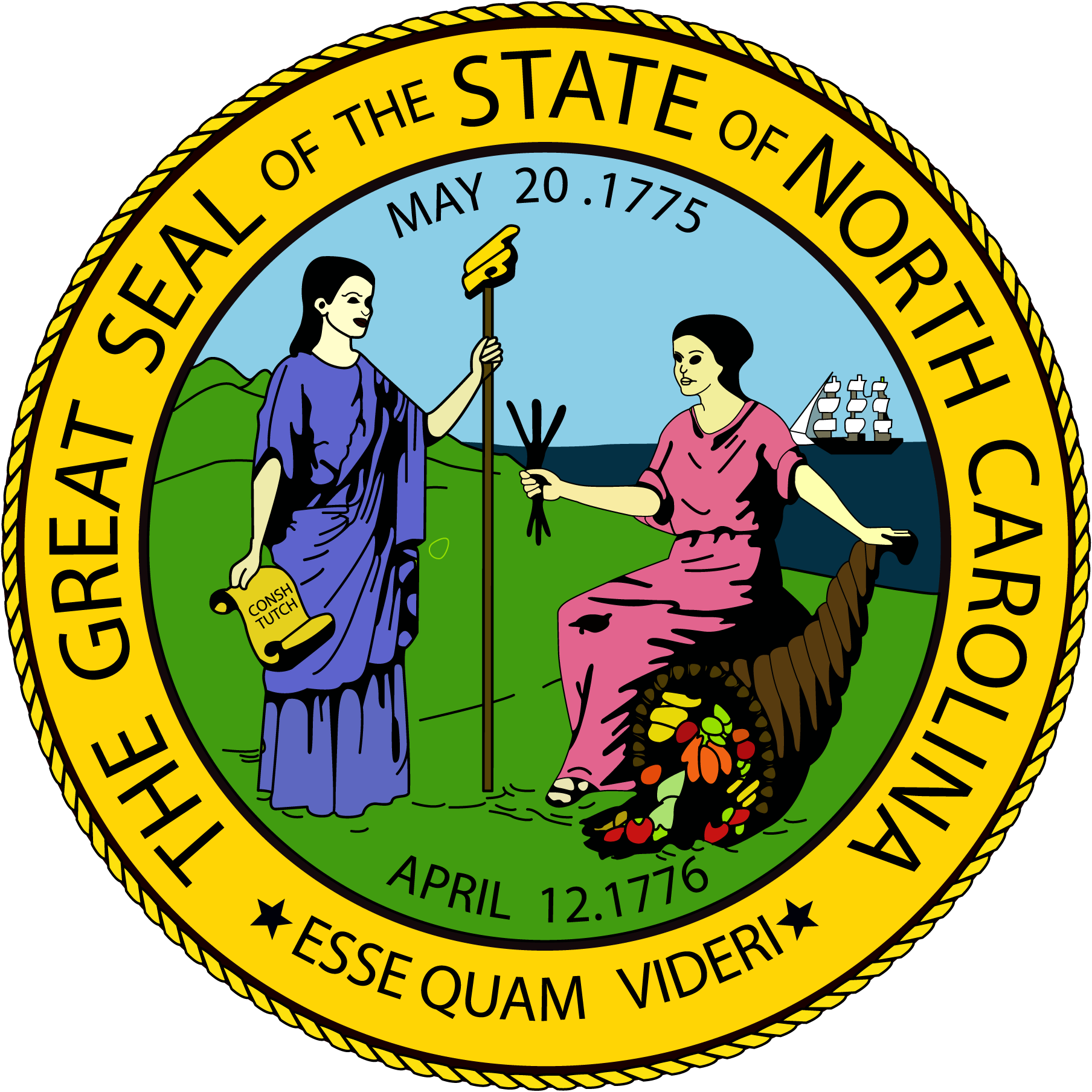 North-Carolina-State-Seal-Logo-Vector